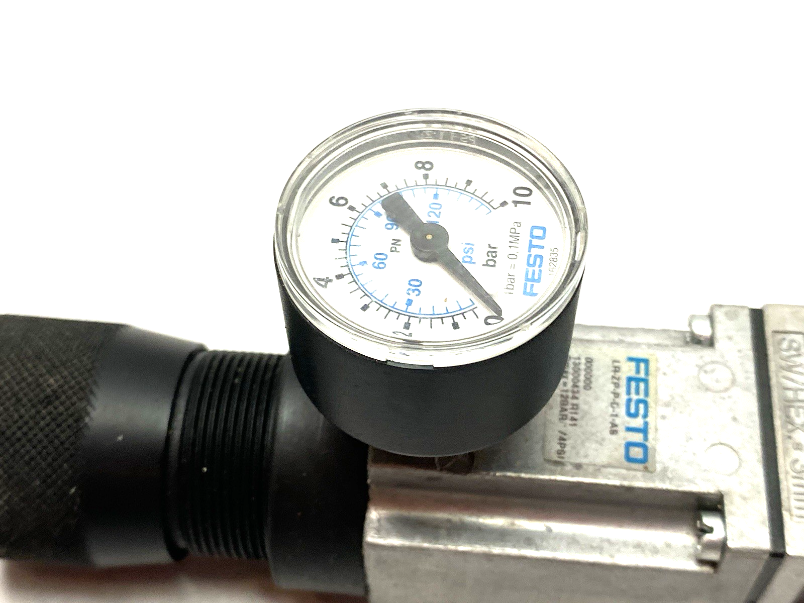 Festo LR-ZP-P-D-1-AS Intermediate Pressure Regulator Plate w/ Gauge 13000434 - Maverick Industrial Sales