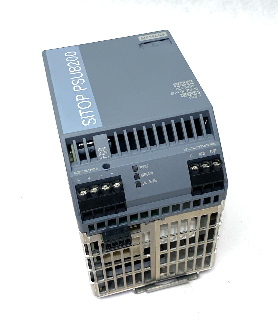 Siemens 6EP1336-3BA10 SITOP PSU8200 Stabilized Power Supply 1ACDC/24VDC/20A - Maverick Industrial Sales