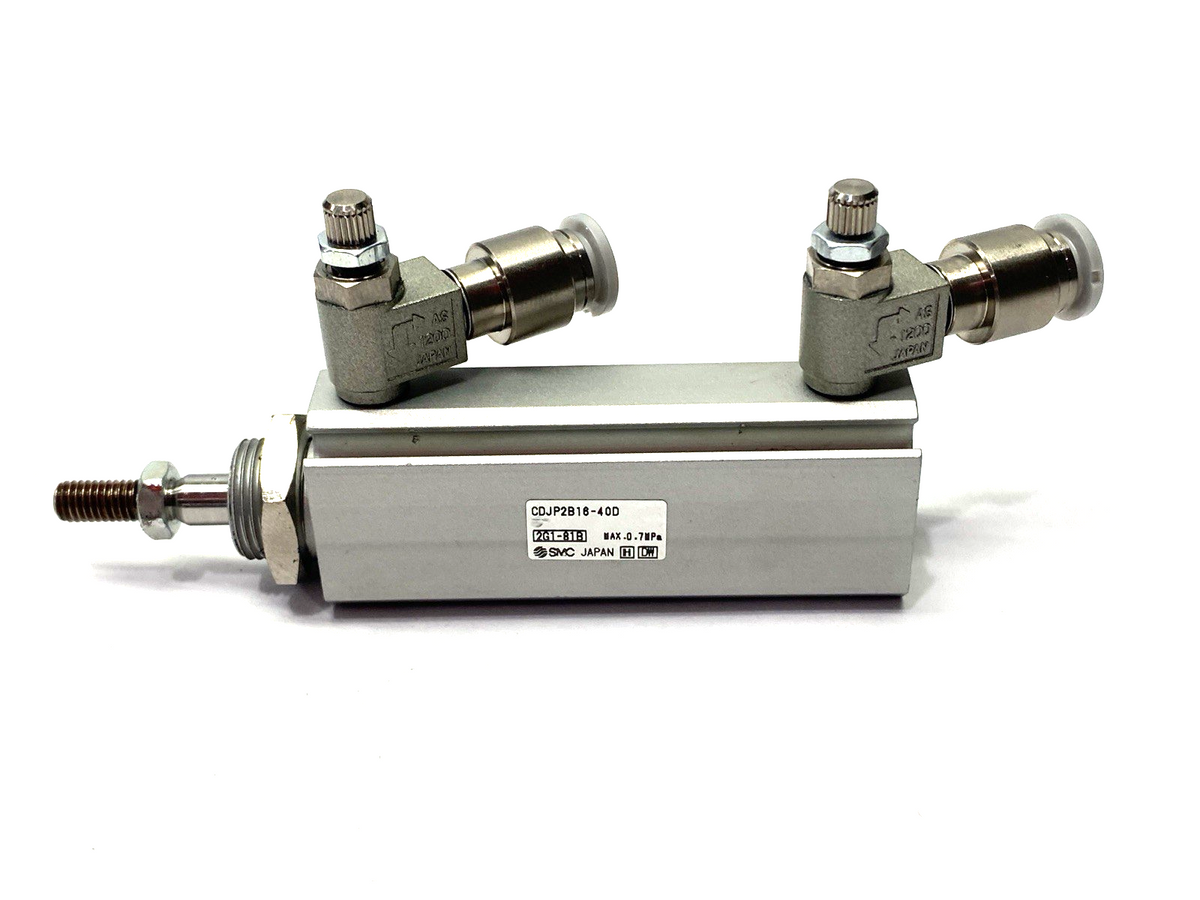 CDJP2B16-40D | SMC Pneumatic Cylinder Double Acting 16mm Bore 40mm Stroke - Used - Maverick Industrial Sales