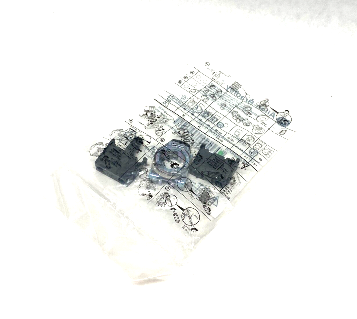 Allen Bradley 800F-MN3WX10 Ser. A White LED Contact Modules w/ Metal Latch - Maverick Industrial Sales
