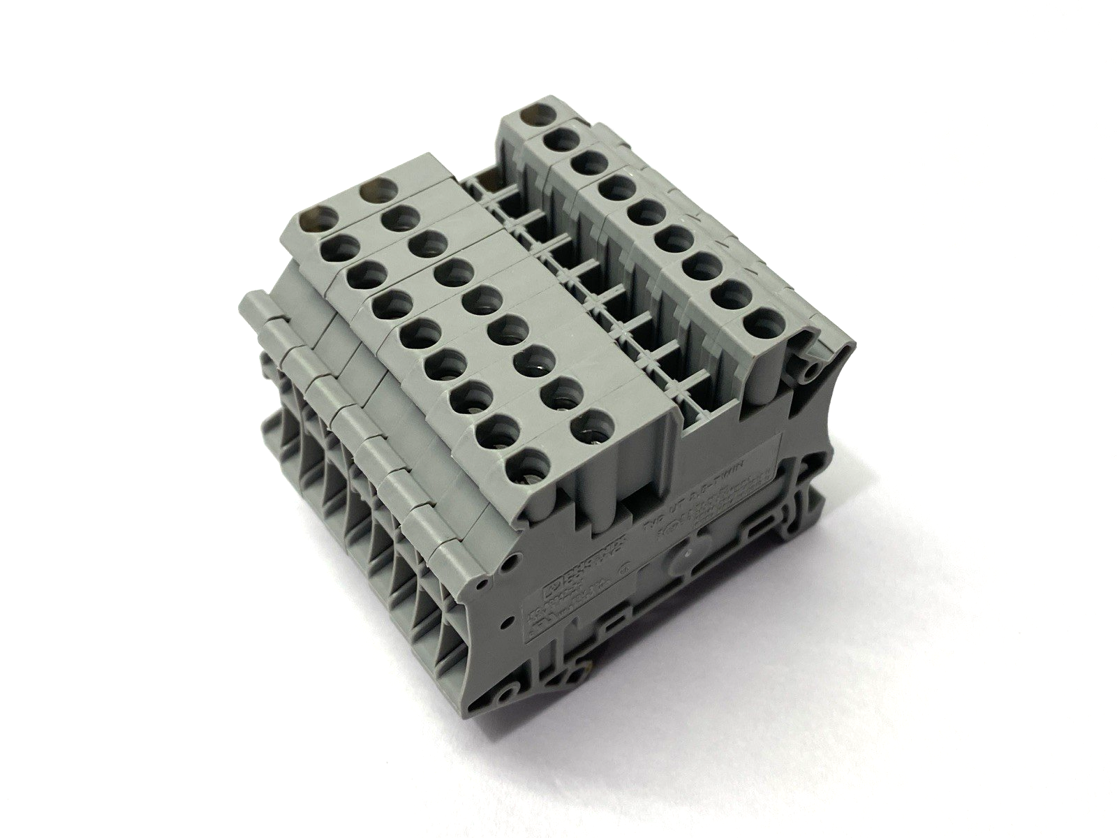 Phoenix Contact UT 2,5-TWIN Gray Terminal Block 24A 500V 3044513 LOT OF 9 - Maverick Industrial Sales