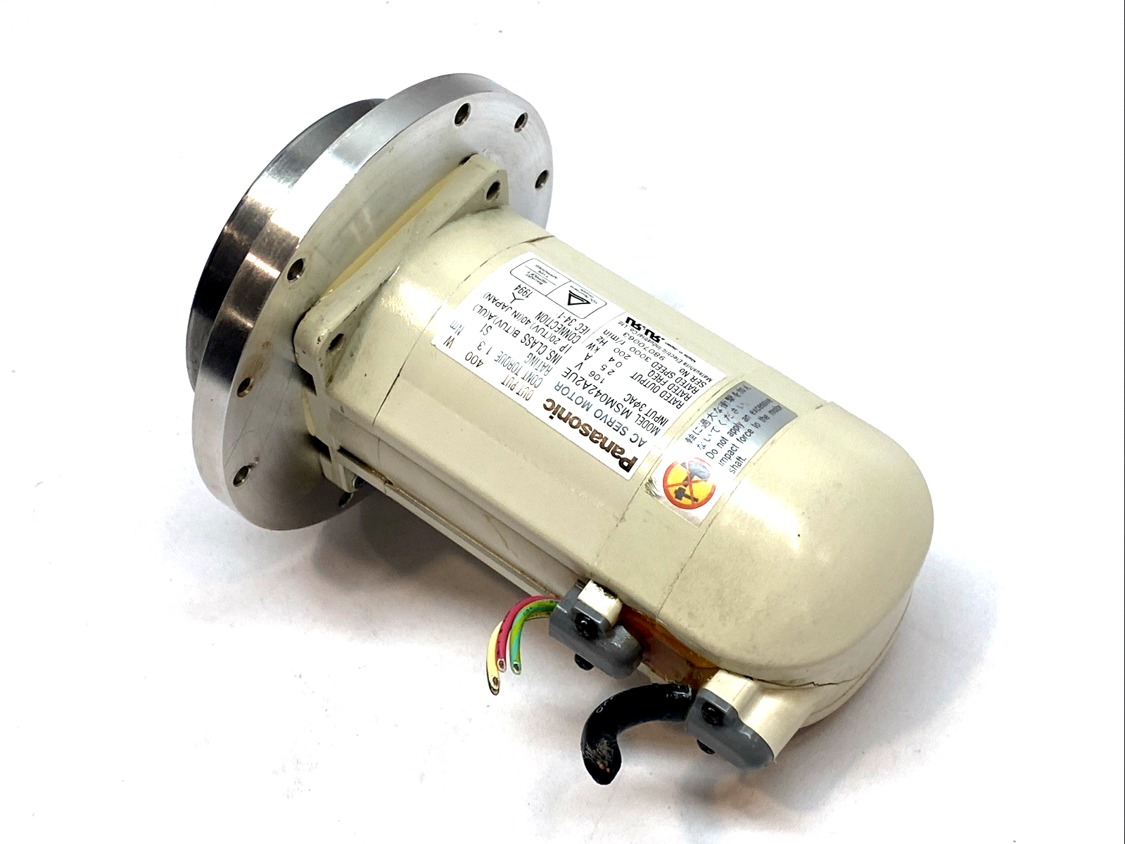 MSM042A2UE | Panasonic AC Servo Motor 400W 200V 3000rpm Incremental Encoder - Used - Maverick Industrial Sales