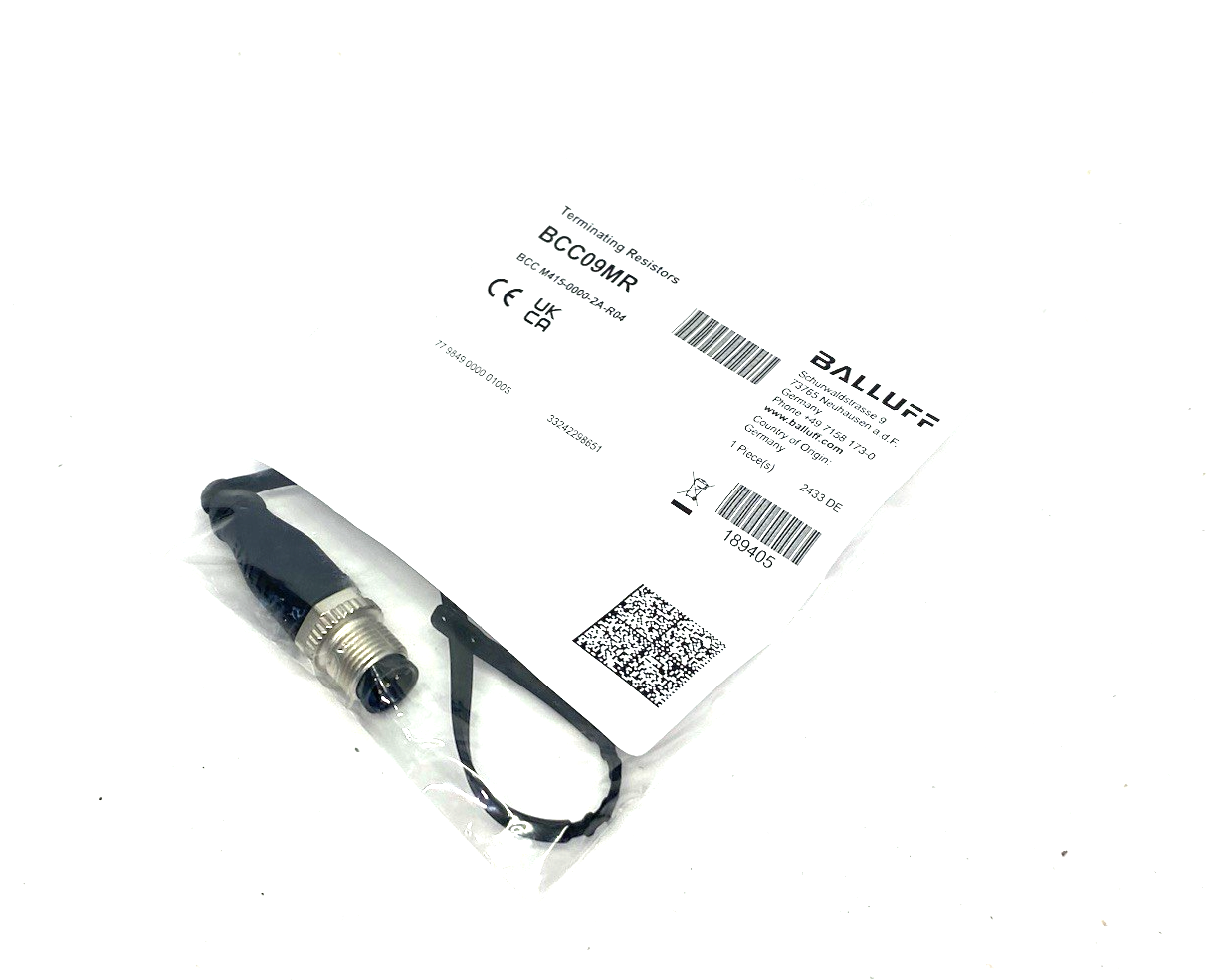 Balluff BCC09MR DeviceNet Terminating Resistor M12 5-Pin BCC M415-0000-2A-R04 - Maverick Industrial Sales