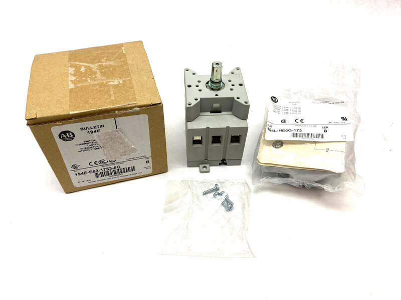 Allen Bradley 194E-E63-1753-6G Ser. B Disconnect Load Switch Kit - Maverick Industrial Sales