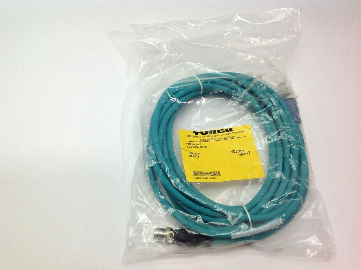 RSSX RSCDV 441-5M | Turck Network Eurofast Cable UX14423 - New – Open box - Maverick Industrial Sales