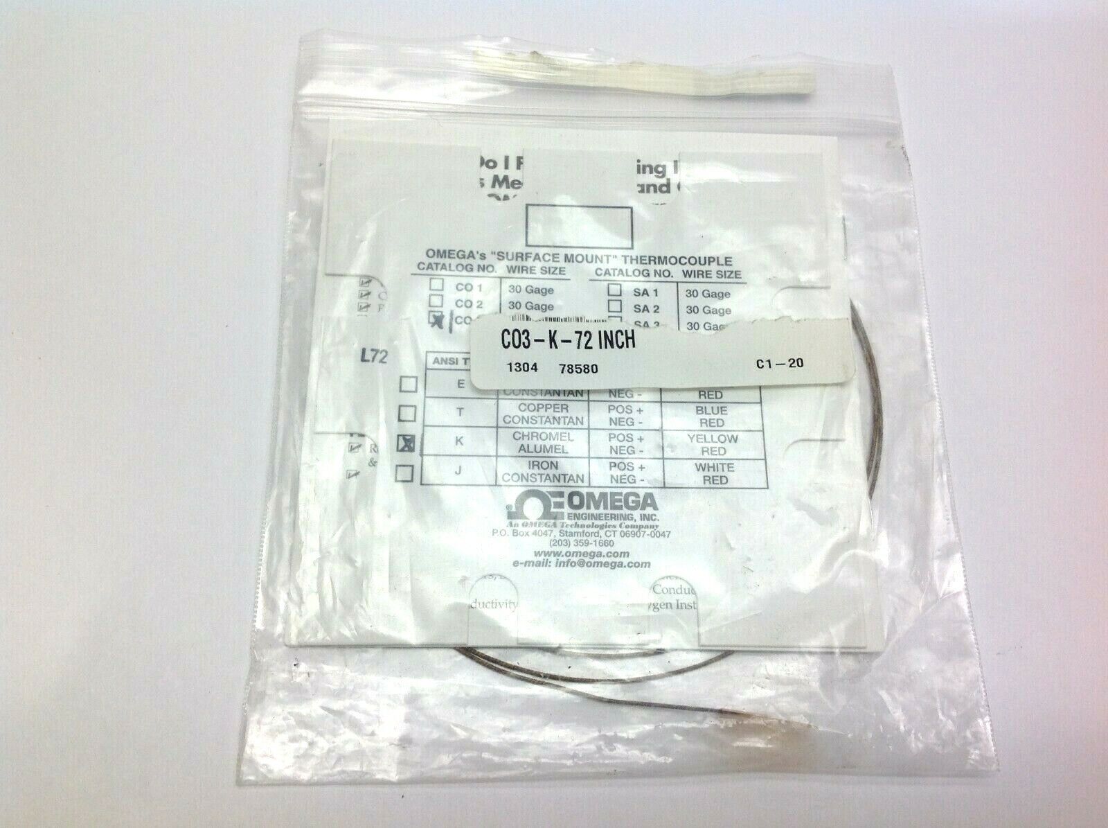 Omega CO3-K-72 Inch Thermocouple - Maverick Industrial Sales