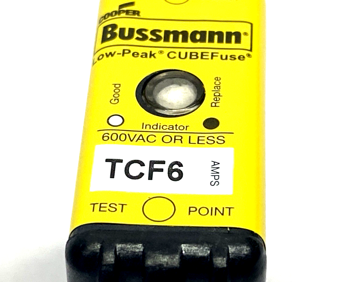 Bussmann TCF6 Class CF Cube Fuse 6A & TCFH30N Base - Maverick Industrial Sales