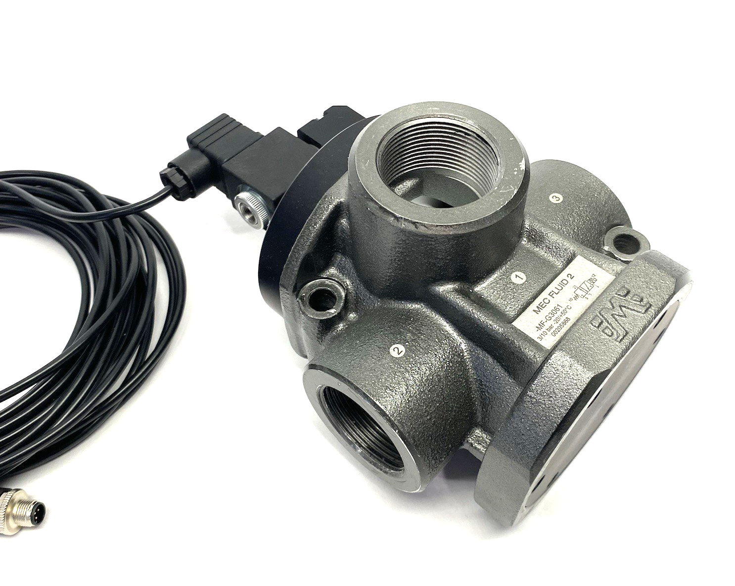 MF-G3061 | MEC Fluid 2 Servo-Assisted Vacuum Valve 3-Way, 1-1/2" Ports, Comp. Air - New Other - Maverick Industrial Sales