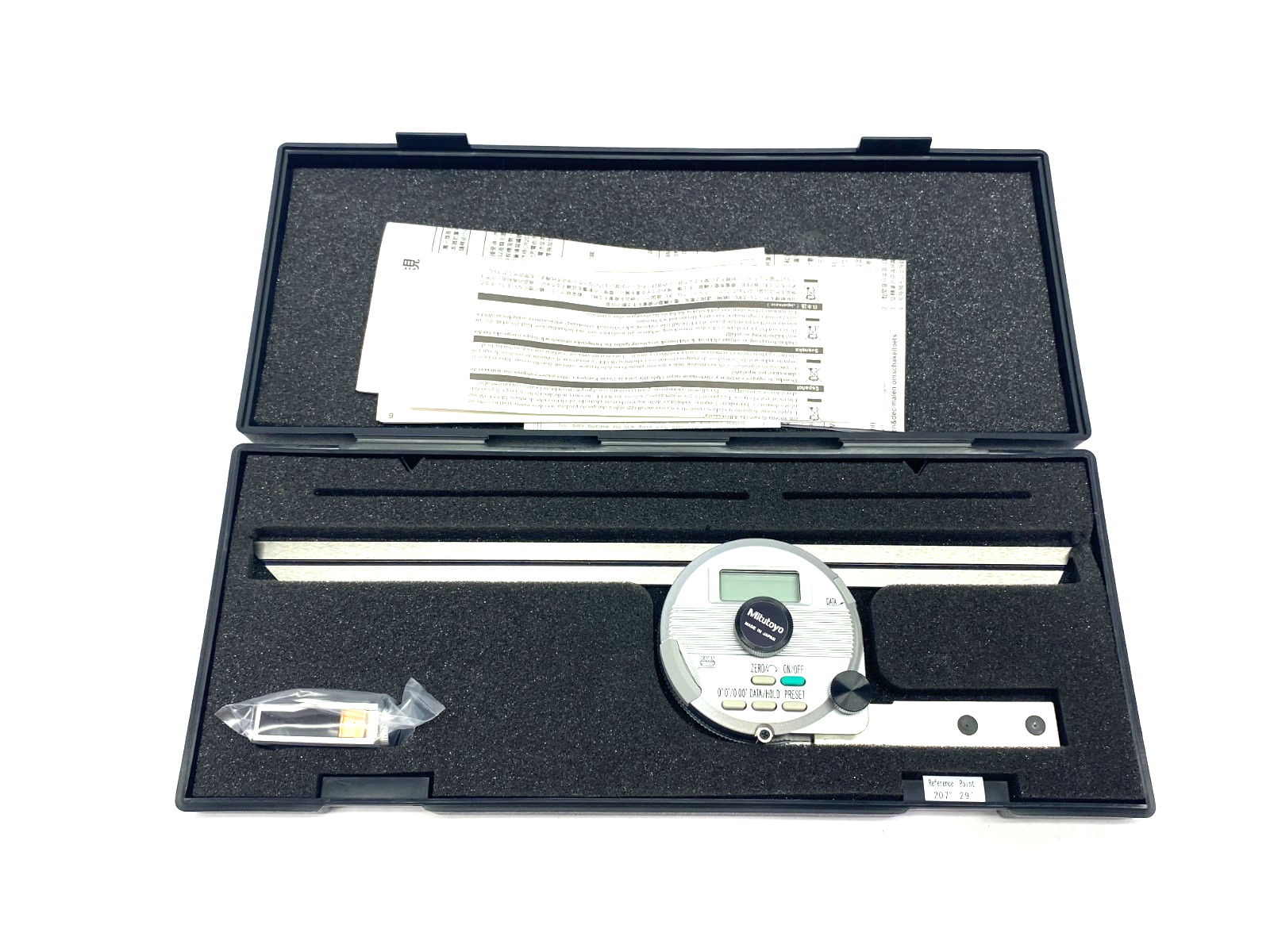 Mitutoyo 187-502 Digimatic Digital Universal Bevel Protractor 300mm BP-D300 - Maverick Industrial Sales