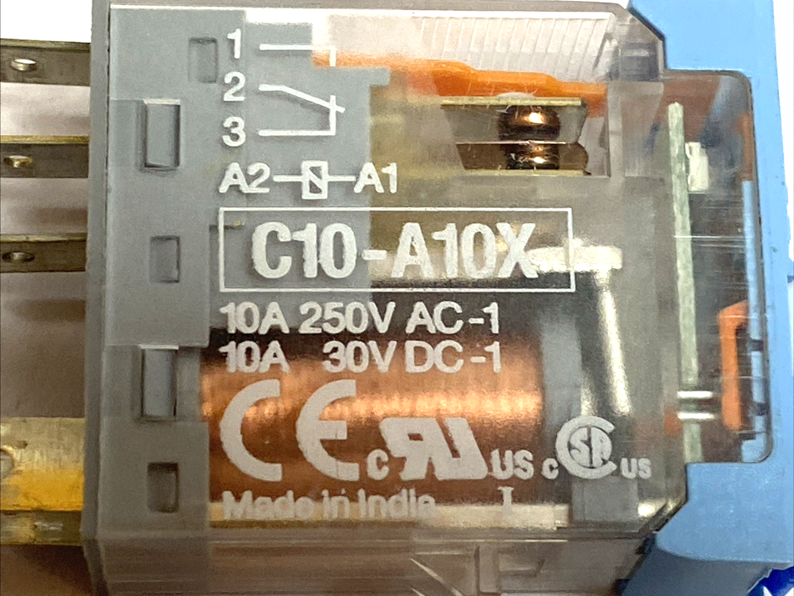 C10-A10X | Comat Releco Power Relay SPDT 10A 250VAC 5-Pin Plug-In LOT OF 5 - Used - Maverick Industrial Sales
