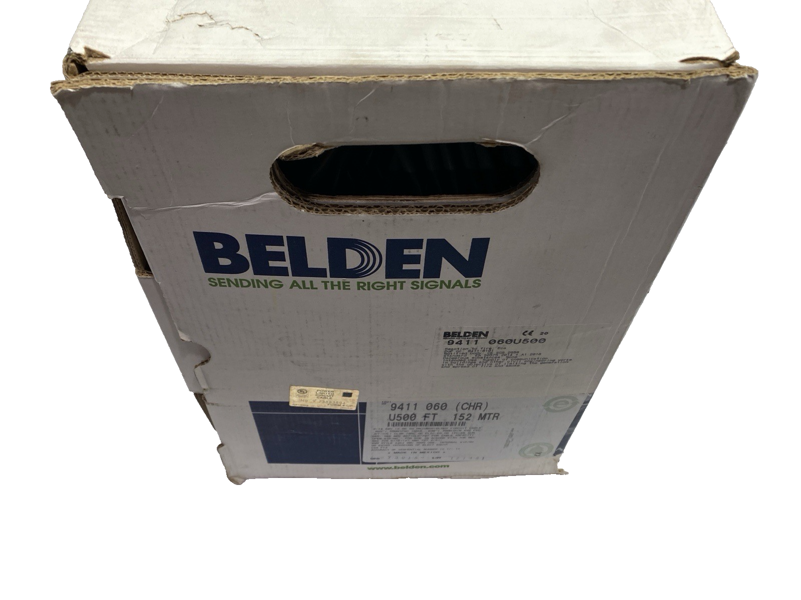 9411 060U500 | Belden Multi Conductor Cable 1Pr/14AWG 42x30 PVC Chrome LOT OF 250' - New Other - Maverick Industrial Sales