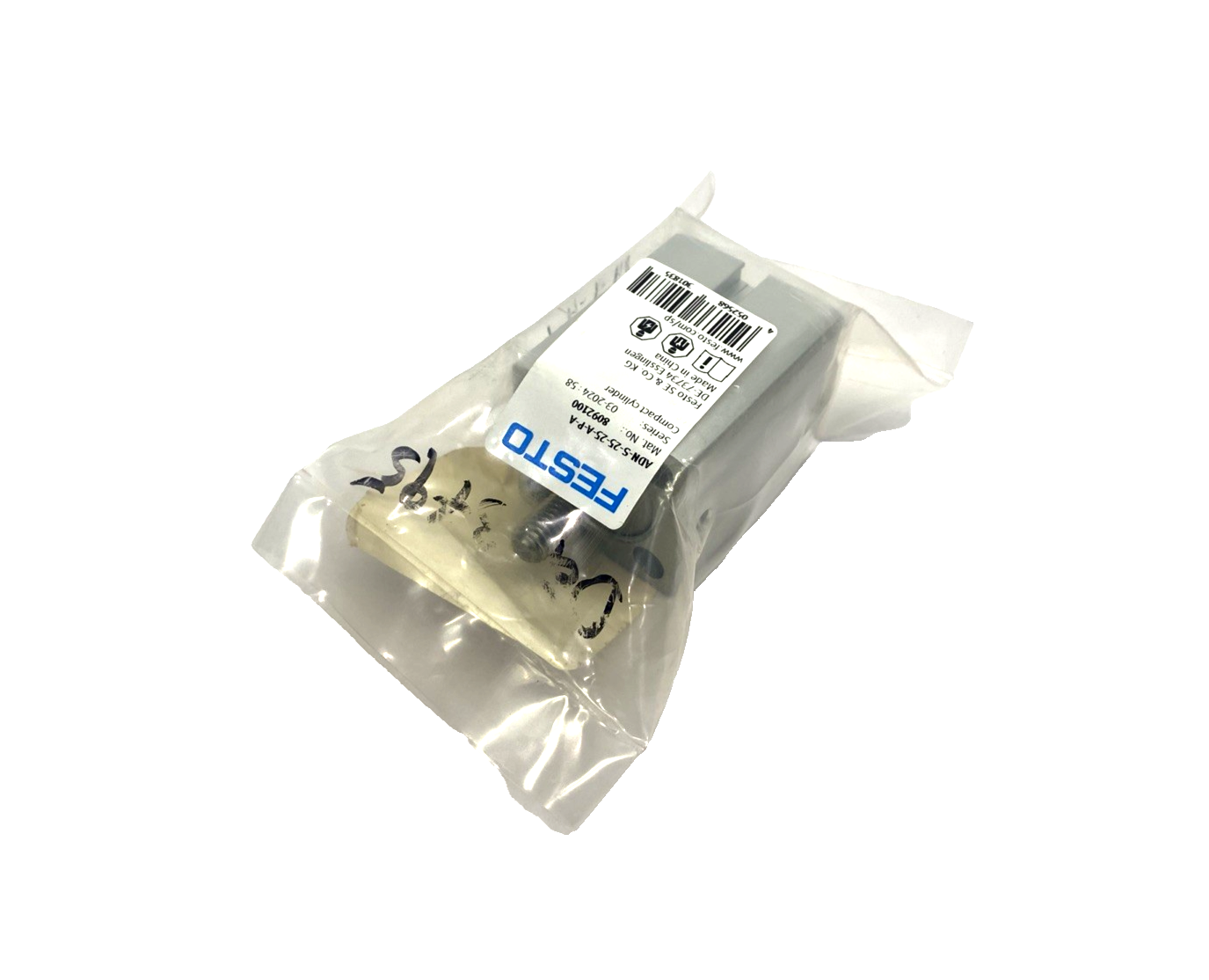 Festo ADN-S-25-25-A-P-A Compact Cylinder 25mm Bore 25mm Stroke 8092100 - Maverick Industrial Sales