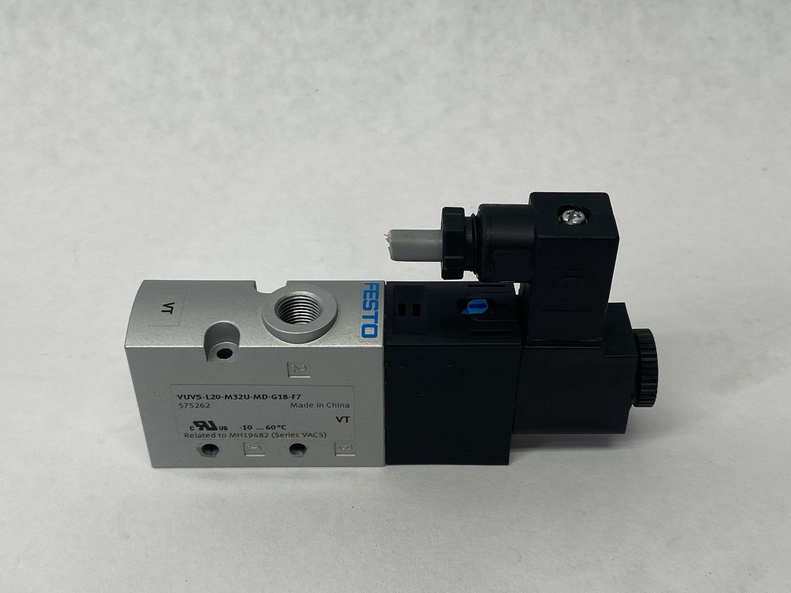 Festo VUVS-L20-M32U-MD-G18-F7 Spring Return Solenoid Valve 3/2-Way Open, 575262 - Maverick Industrial Sales