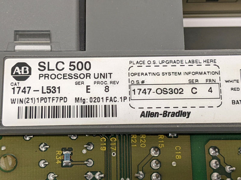 Allen Bradley 1747-L531 Ser E SLC 500 Processor Rev 8, 1747-OS302 Ser C FRN 4 - Maverick Industrial Sales