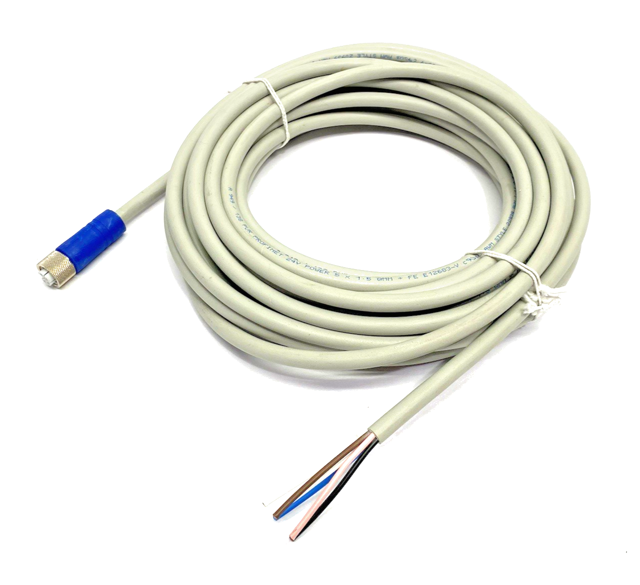 RKT 5L-949/10M | Lumberg Automation L-Coded M12 Single Ended Power Cable 10m - New – Open box - Maverick Industrial Sales