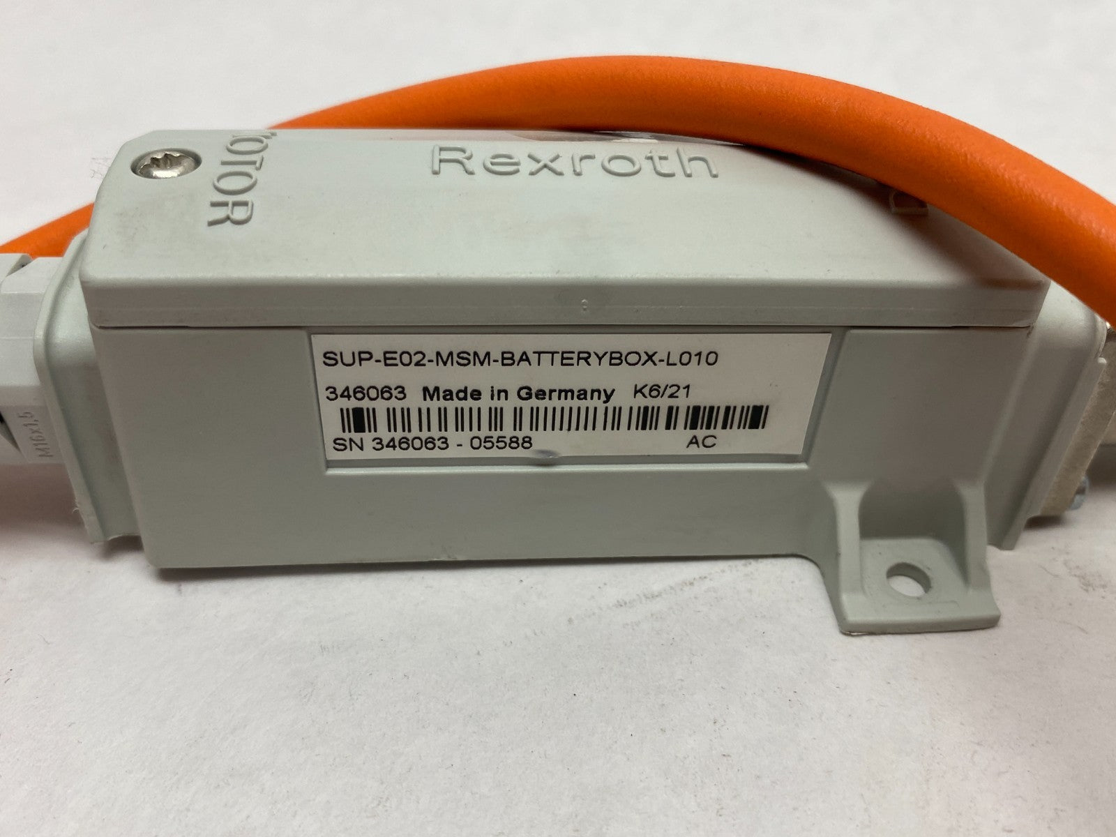 SUP-E02-MSM-BATTERYBOX-L010 | Bosch Rexroth Encoder Accessory R911346063 - Used - Maverick Industrial Sales