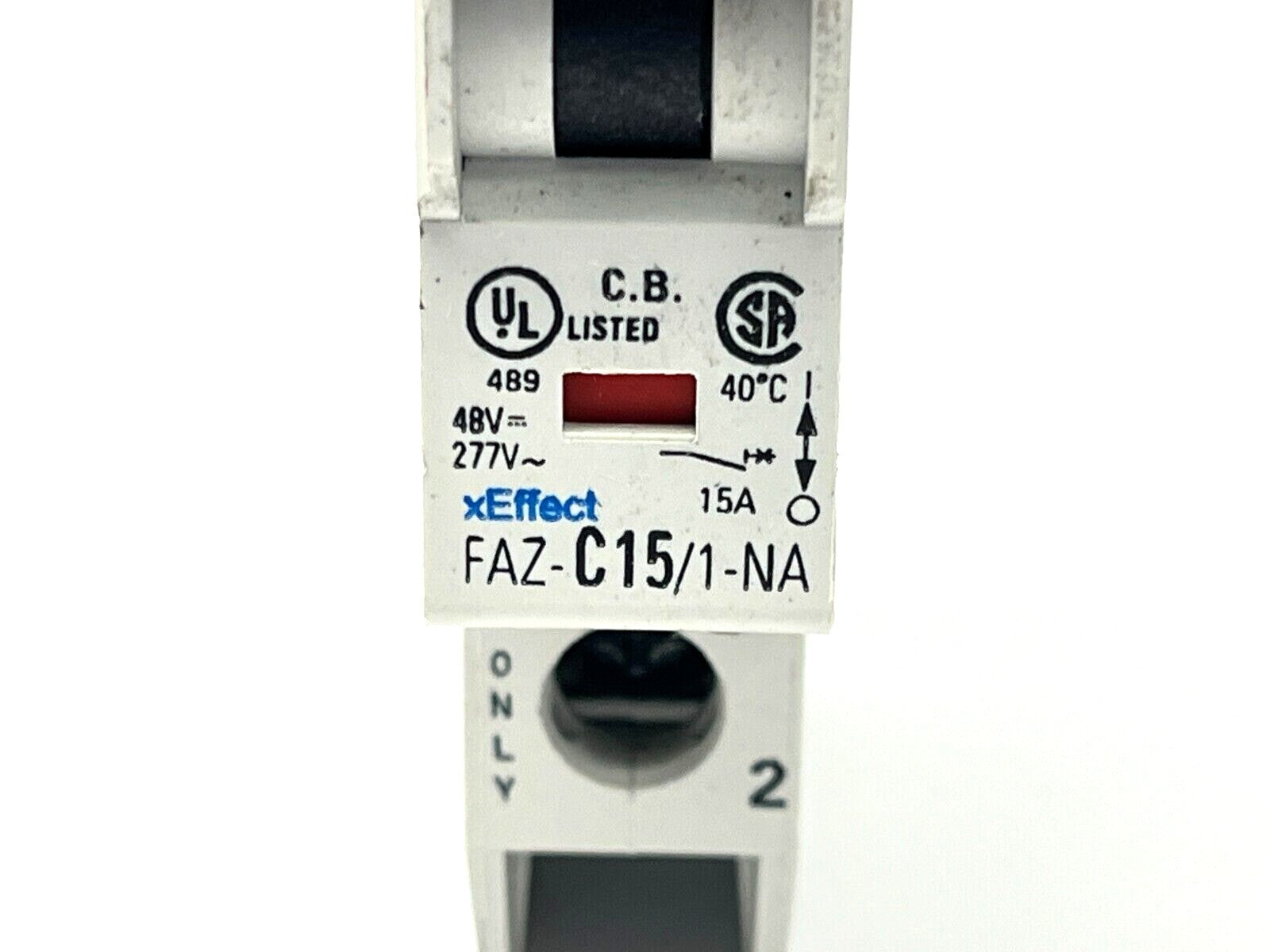 Eaton FAZ-C15/1-NA-SP Miniature Circuit Breaker 15A 277VAC 1-Pole - Maverick Industrial Sales