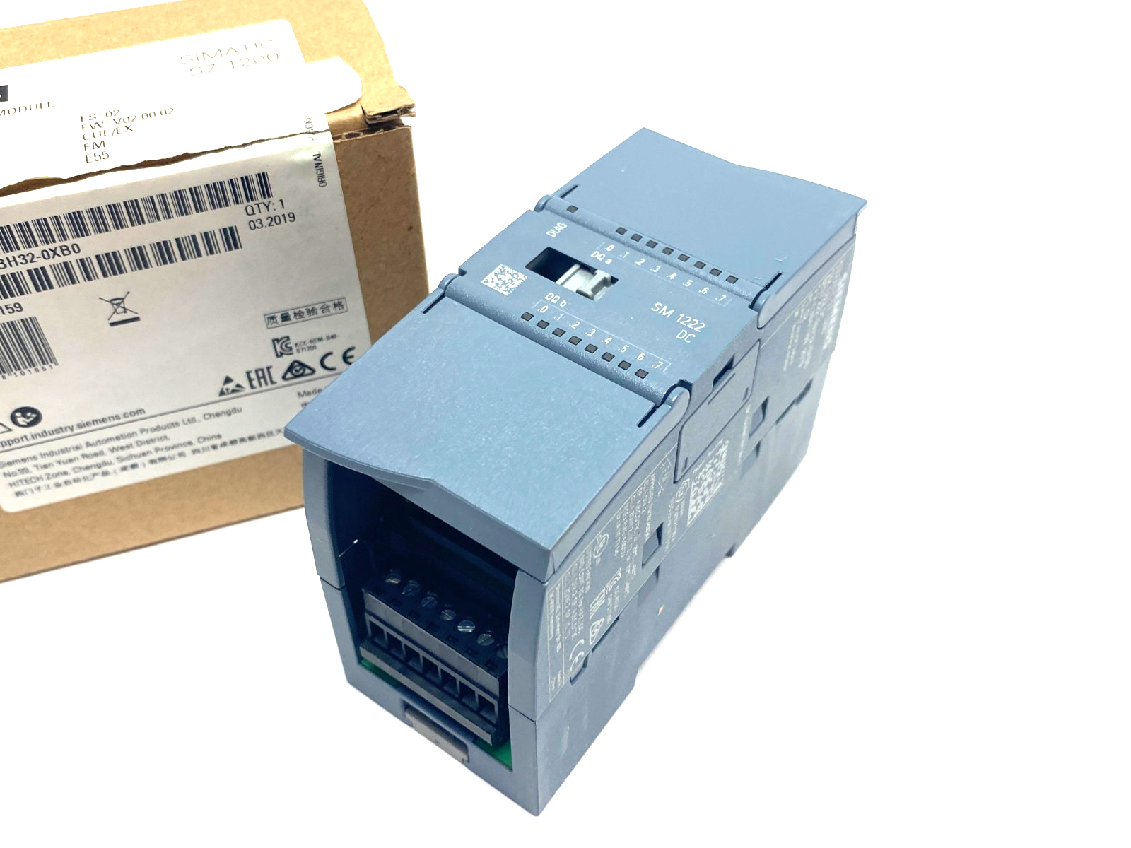 Siemens 6ES7 222-1BH32-0XB0 SIMATIC S7-1200 Digital Output Module DQ 16x24VDC - Maverick Industrial Sales