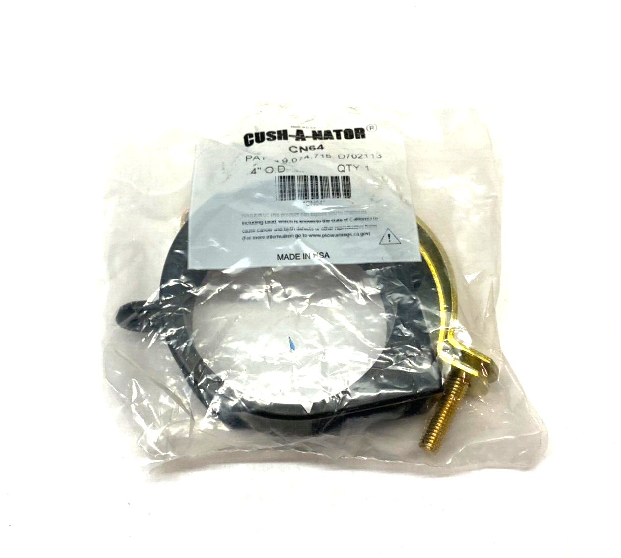 CN64 | Cush-A-Nator Strut Channel Cushion Clamp 4" - New - Maverick Industrial Sales