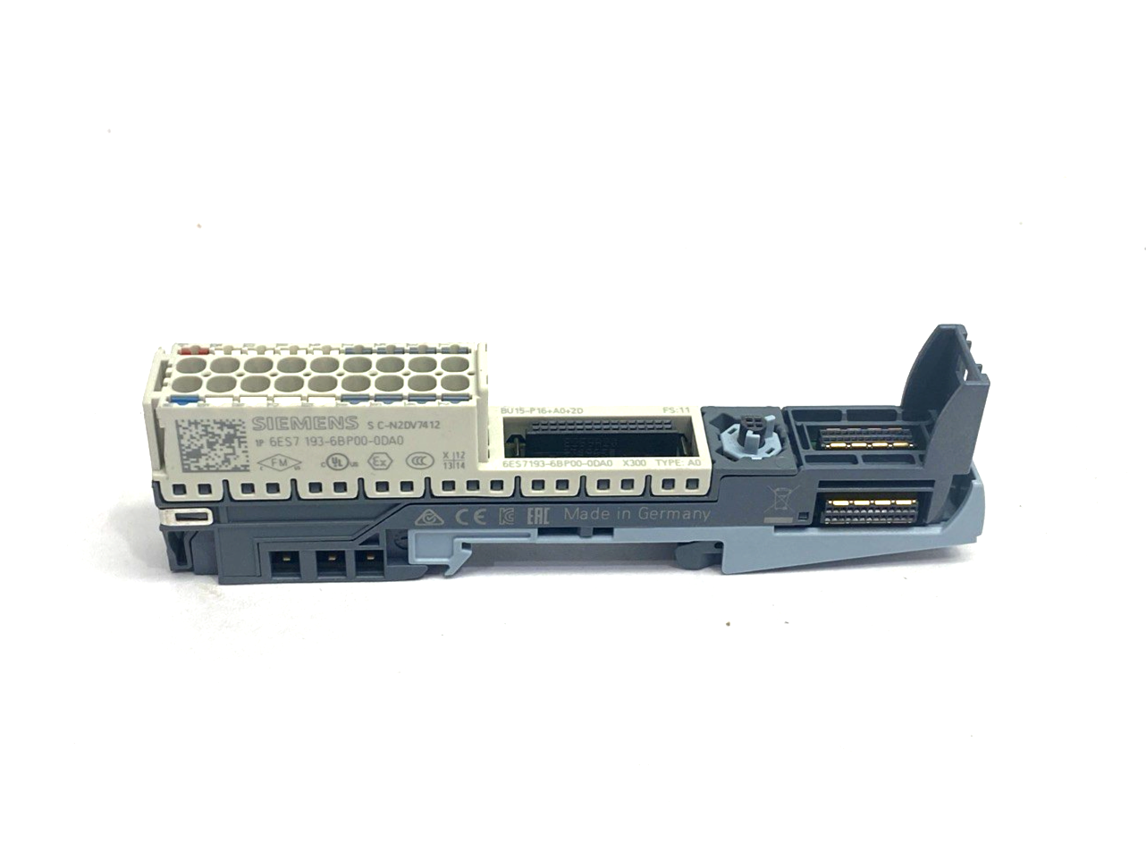 6ES7193-6BP00-0DA0 | Siemens SIMATIC ET 200SP, BaseUnit BU15-P16+A0+2D - Used - Maverick Industrial Sales