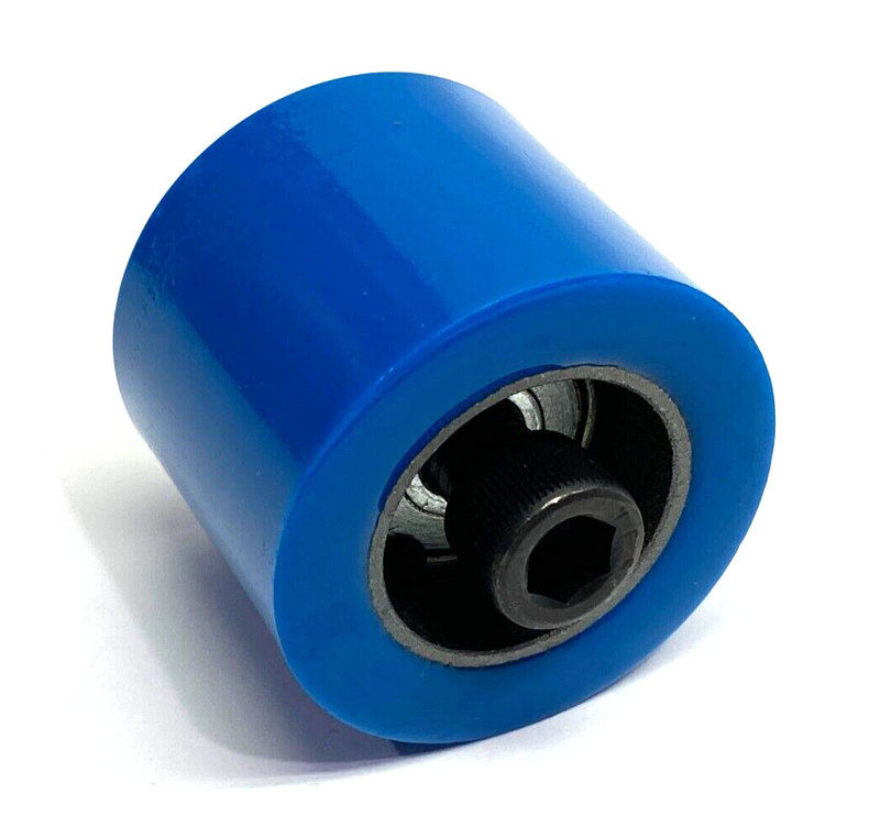 Fairlane 2372T4 Abrasion Resistant Roller Threaded Idler 1-1/2" Dia Blue RR-215 - Maverick Industrial Sales