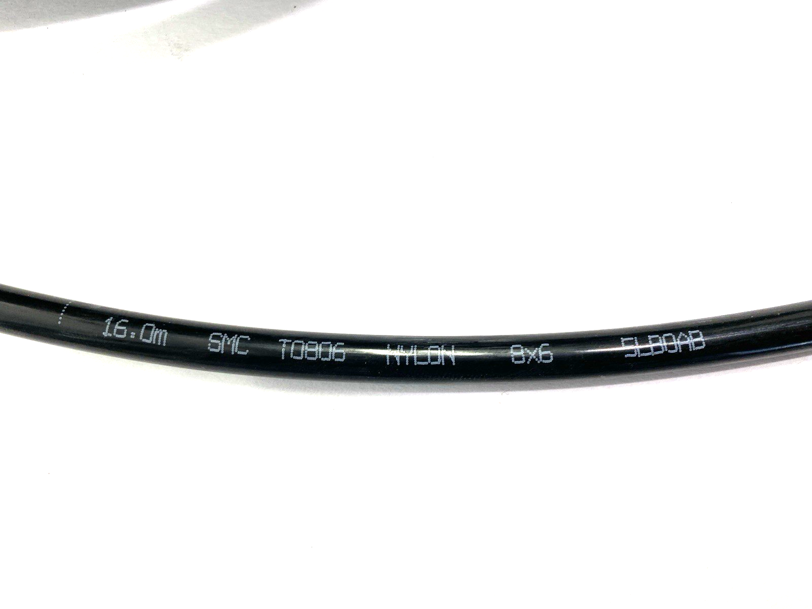 T0806B-100 | SMC Black Nylon Pneumatic Tubing 6mm I.D. 8mm O.D. CUT TO 200' - New – Open Box - Maverick Industrial Sales