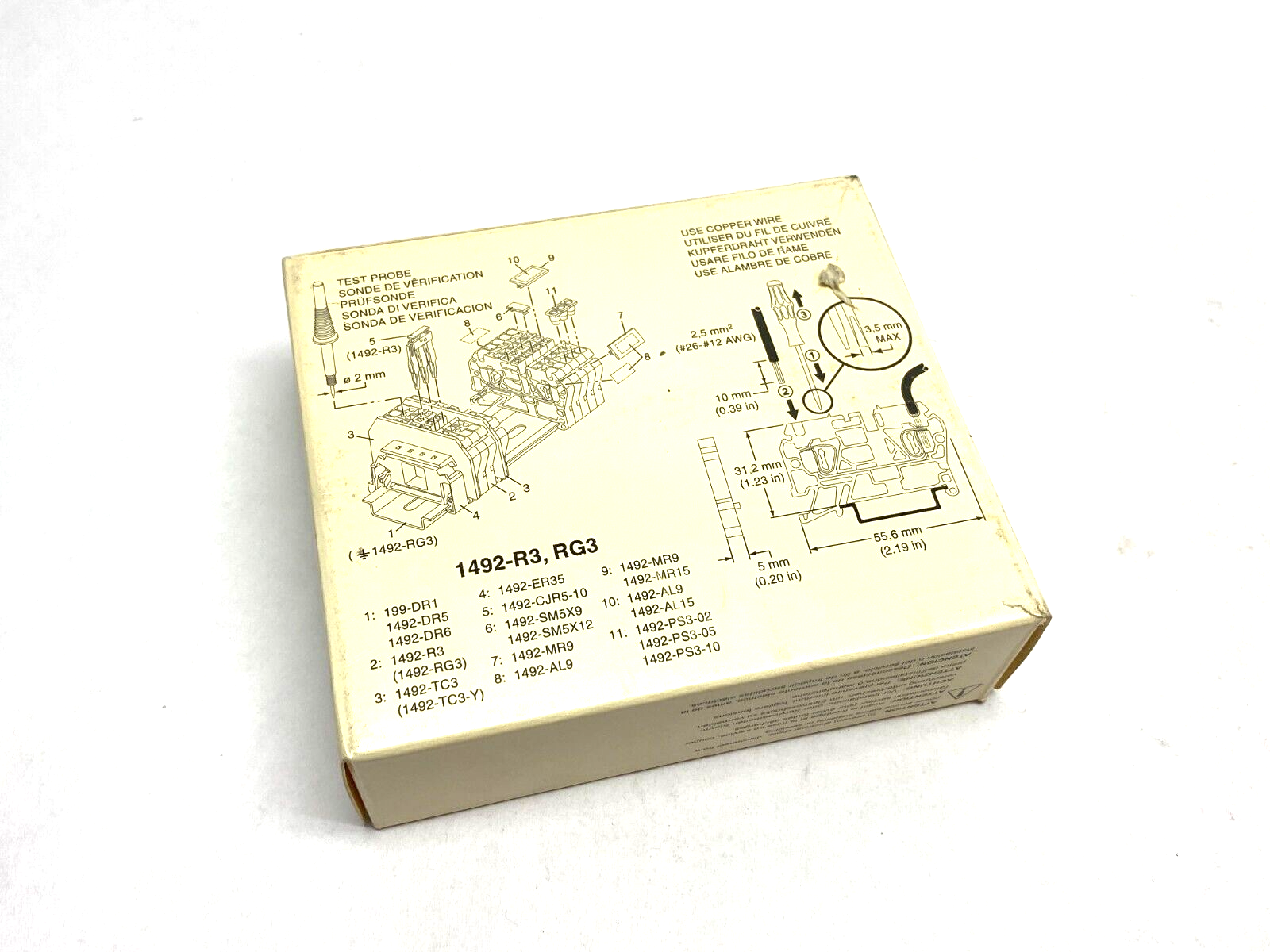 Allen Bradley 1492-RG3 Ser. A Green 2-Wire Terminal Block BOX OF 47 - Maverick Industrial Sales