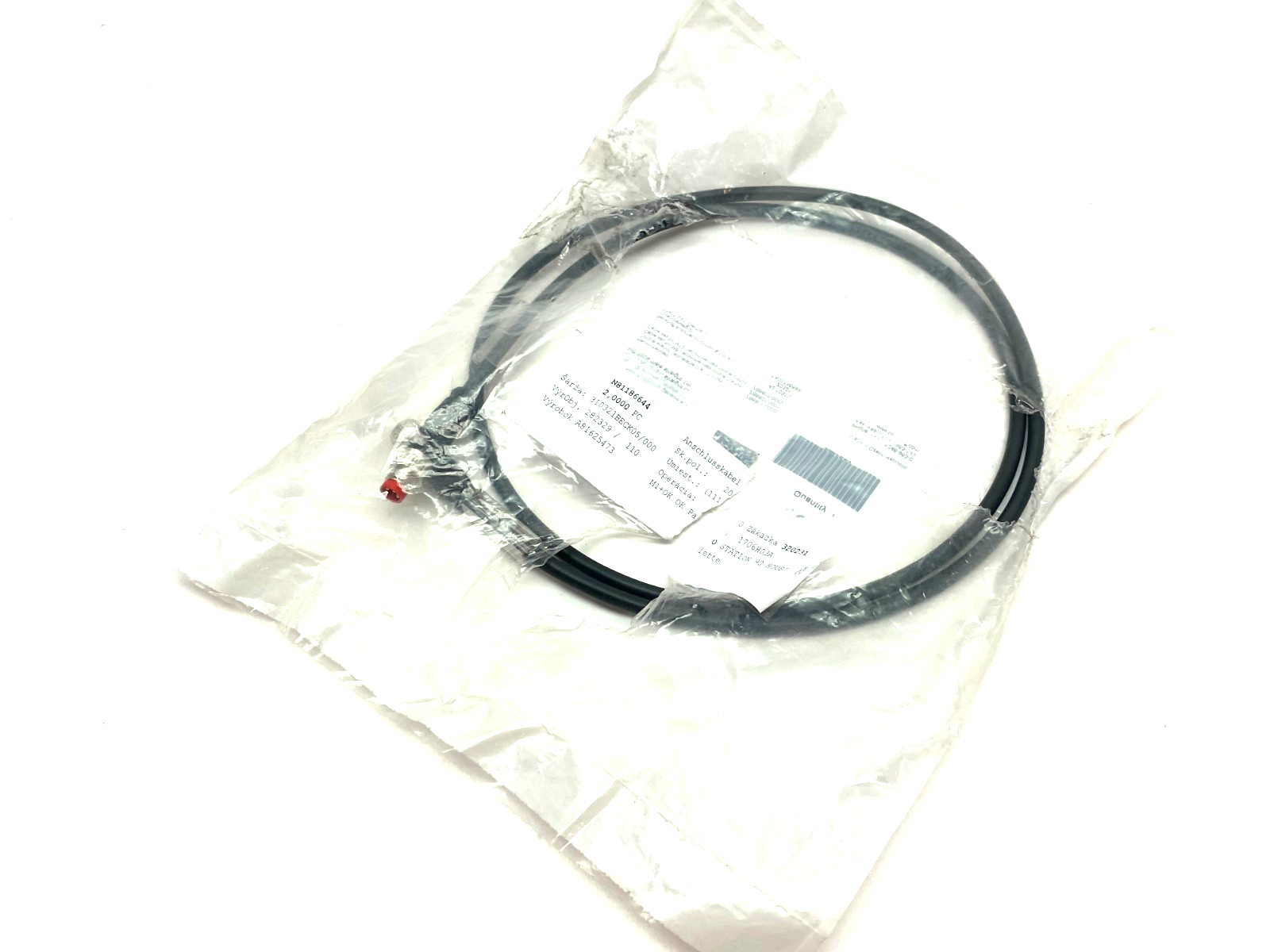 Beckhoff ZK2020-3132-0010 Double Ended Power Cable 1m M8 4-Pin 017946 - Maverick Industrial Sales