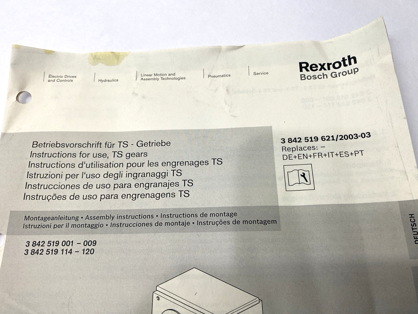 Rexroth 3842519005 Gearbox I=34.44 KPL - Maverick Industrial Sales