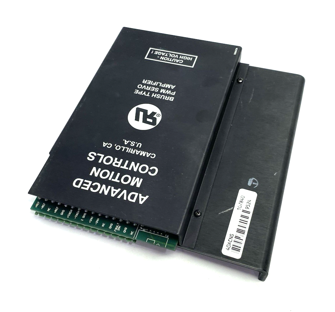 Advanced Motion Controls 40ACNG Brush Typ PWM Servo Amplifier MISSING TERM SCREW - Maverick Industrial Sales