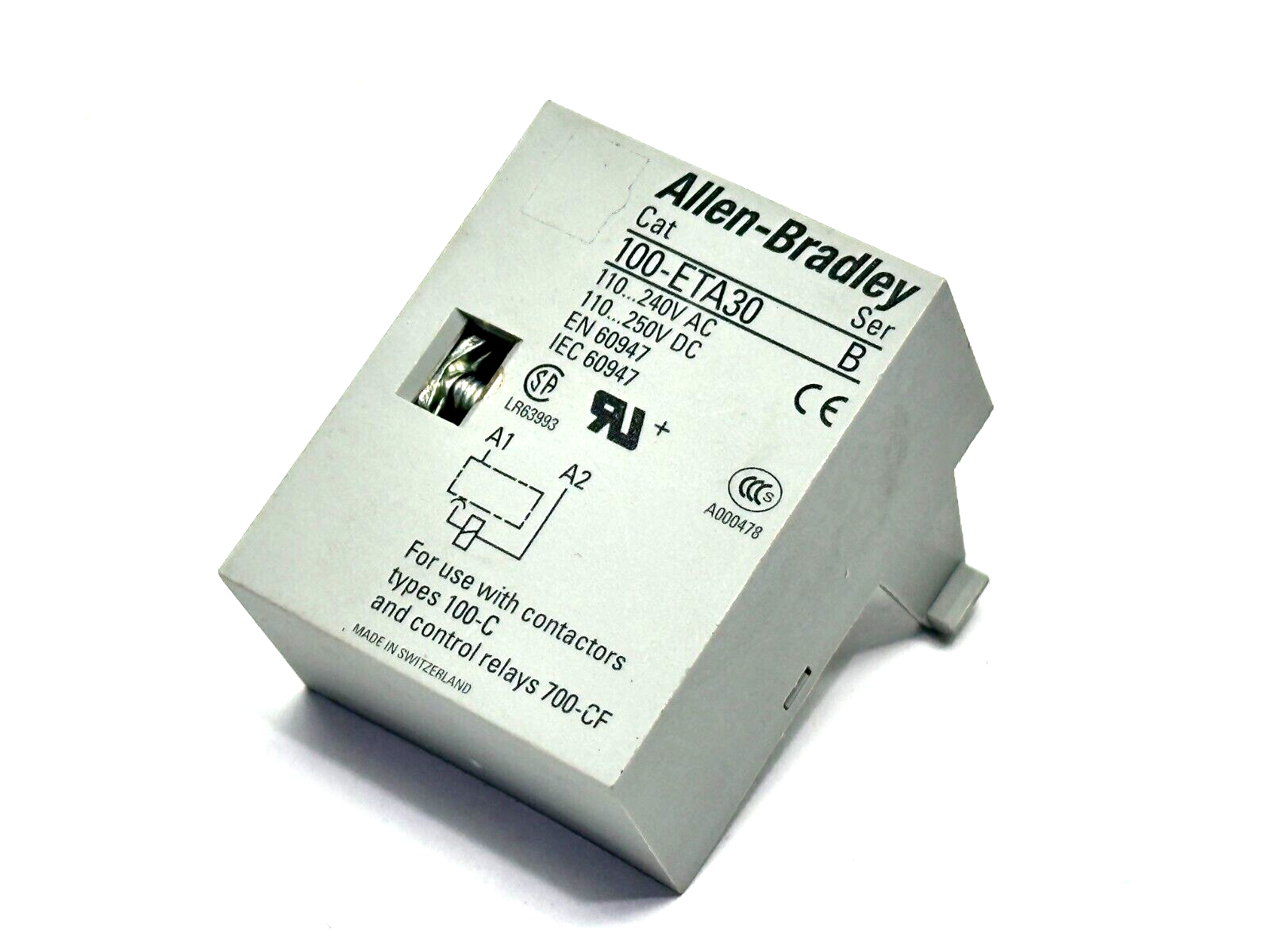 Allen Bradley 100-ETA30 Ser B Timing Module For Contactor Type 100-C 1-30s Delay - Maverick Industrial Sales