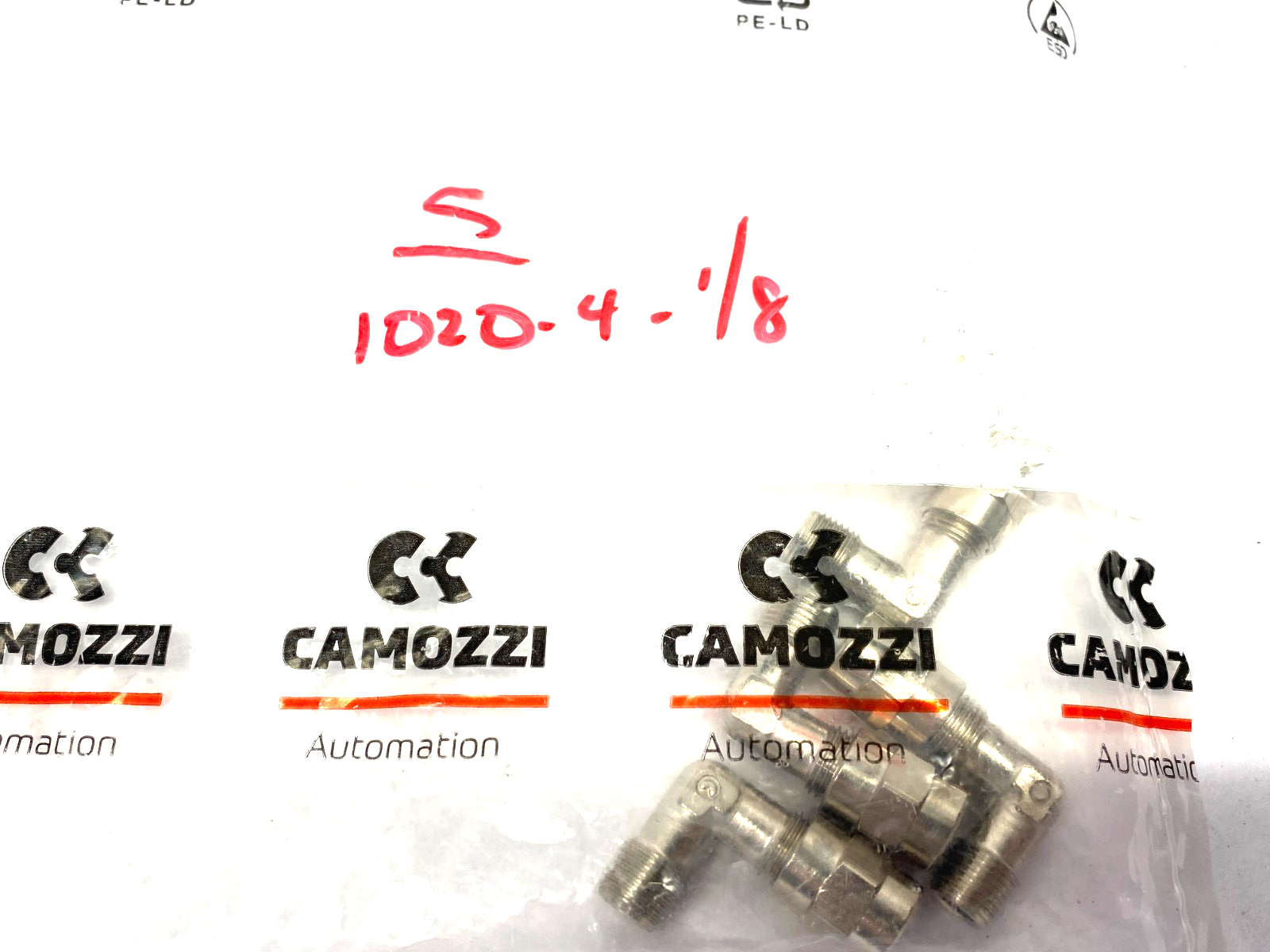 Camozzi 1020-4-1/8 Fixed Male Elbow Fitting PKG OF 5 - New - Maverick Industrial Sales