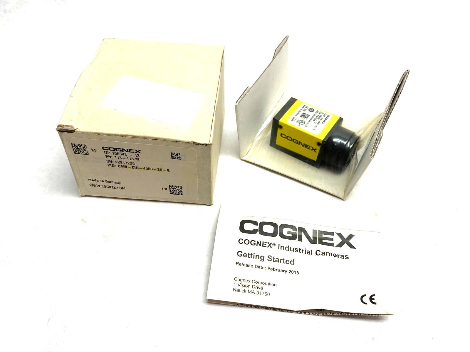 Cognex CAM-CIC-4000-25-G GigE Industrial Inspection Area-Scan Camera 118-1137R - Maverick Industrial Sales