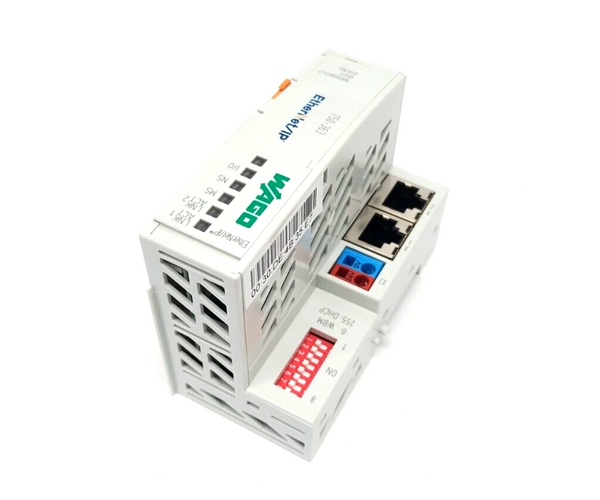 Wago 750-363 Fieldbus Coupler, FC EtherNet/IP G4 2ETH ECO, 10/100 Mbit/s - Maverick Industrial Sales