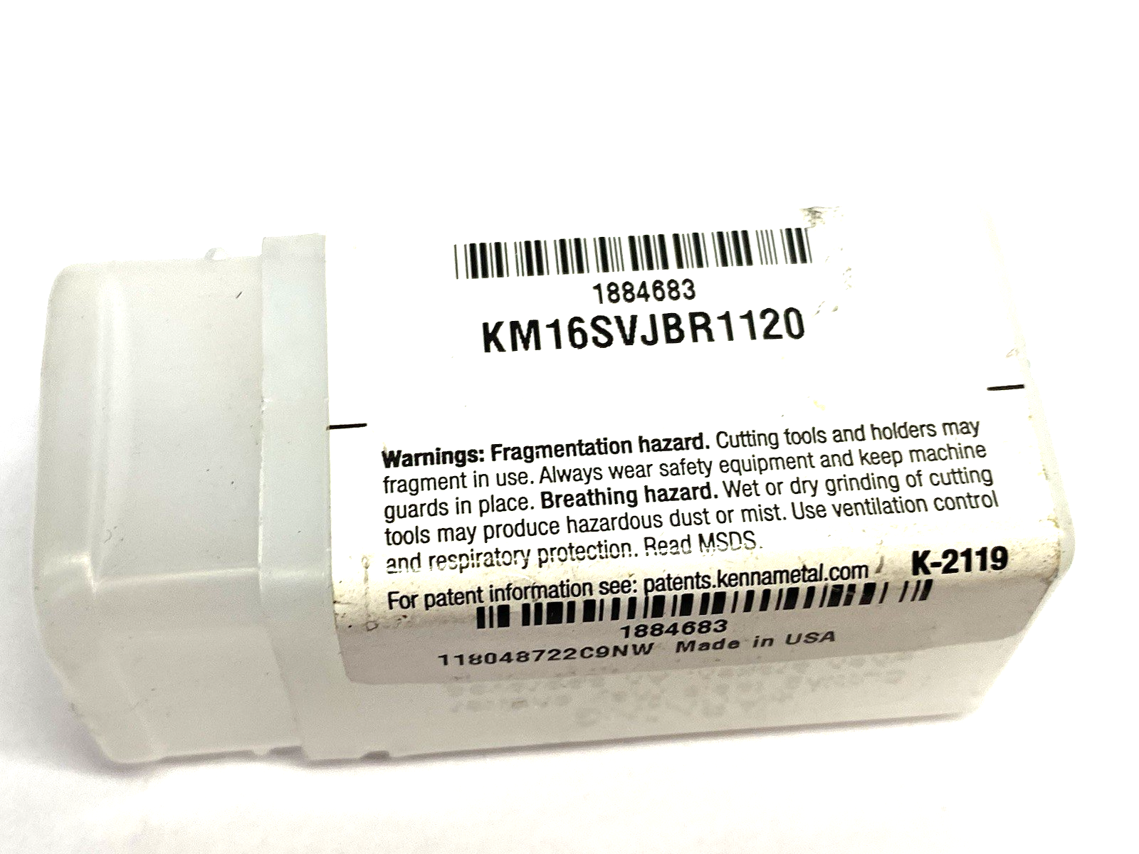 Kennametal 1884683 KM Micro™ Cutting Unit OD App. S-Clamping KM16SVJBR1120 - Maverick Industrial Sales