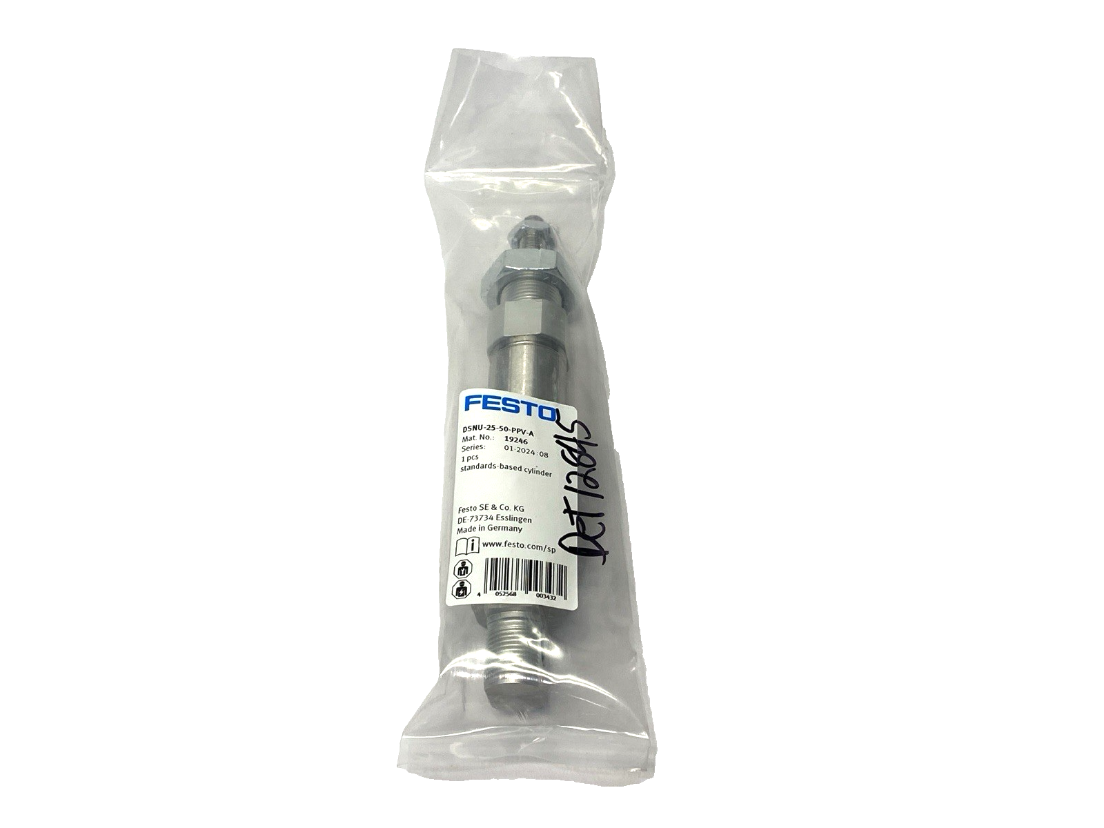 Festo DSNU-25-50-PPV-A Pneumatic Cylinder 25mm Bore 50mm Stroke 19246 - Maverick Industrial Sales