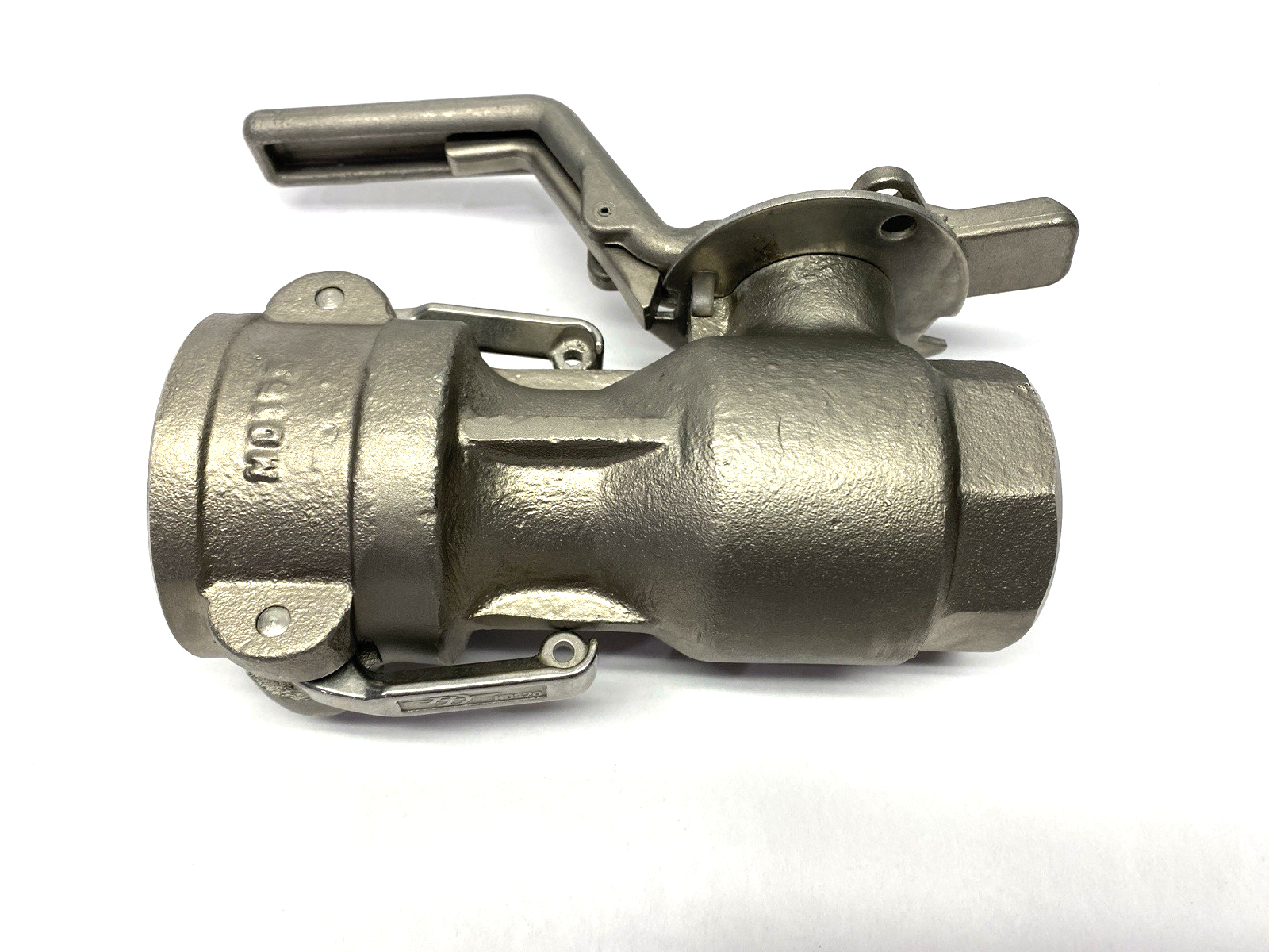 N/A | PT Cam & Groove Hose Coupling Size 2, Socket w/ Shut-Off Valve 1-1/2 NPT Female - New – Open box - Maverick Industrial Sales