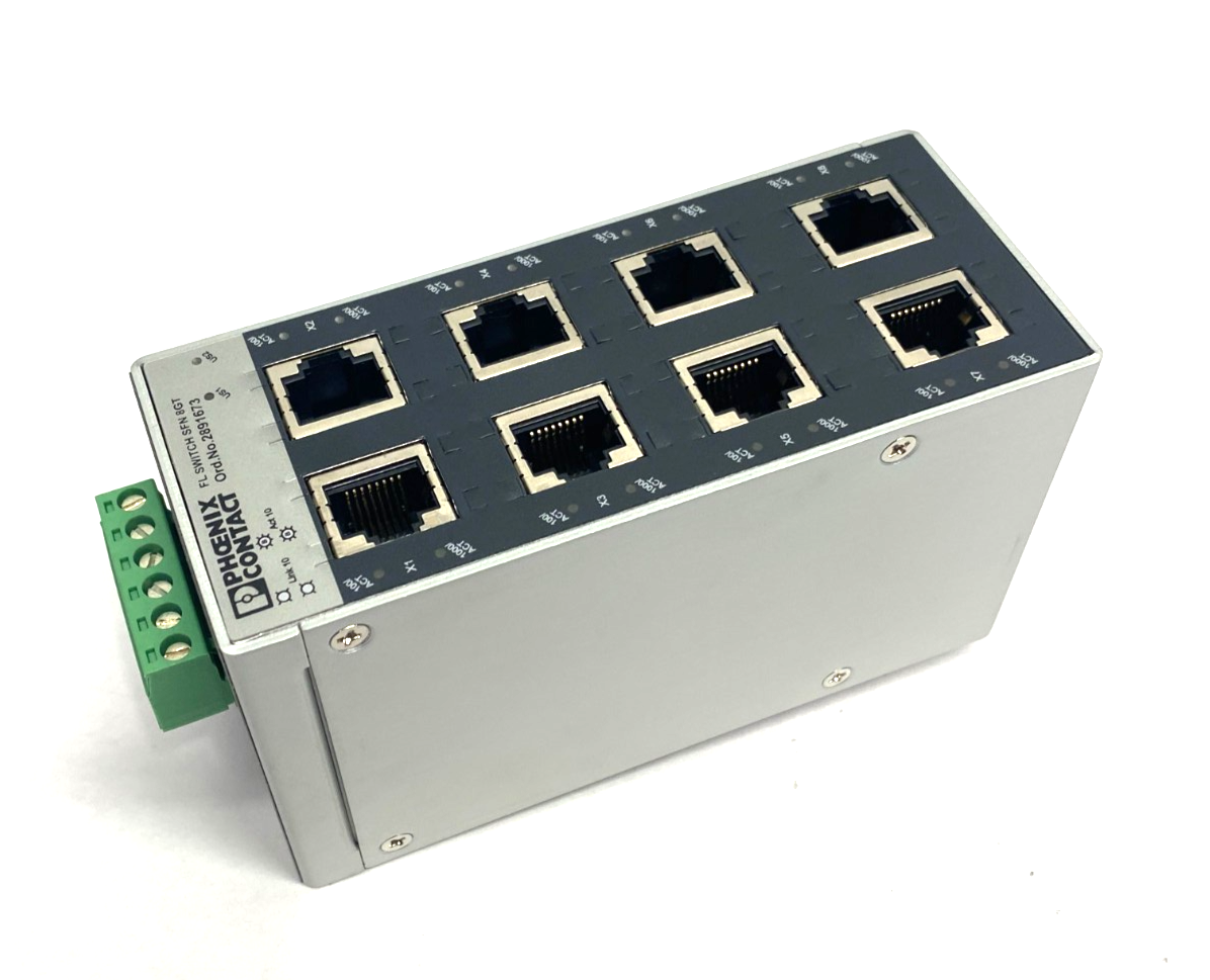 2891673 | Phoenix Contact Industrial Ethernet Switch FL SWITCH SFN 8GT - Used - Maverick Industrial Sales