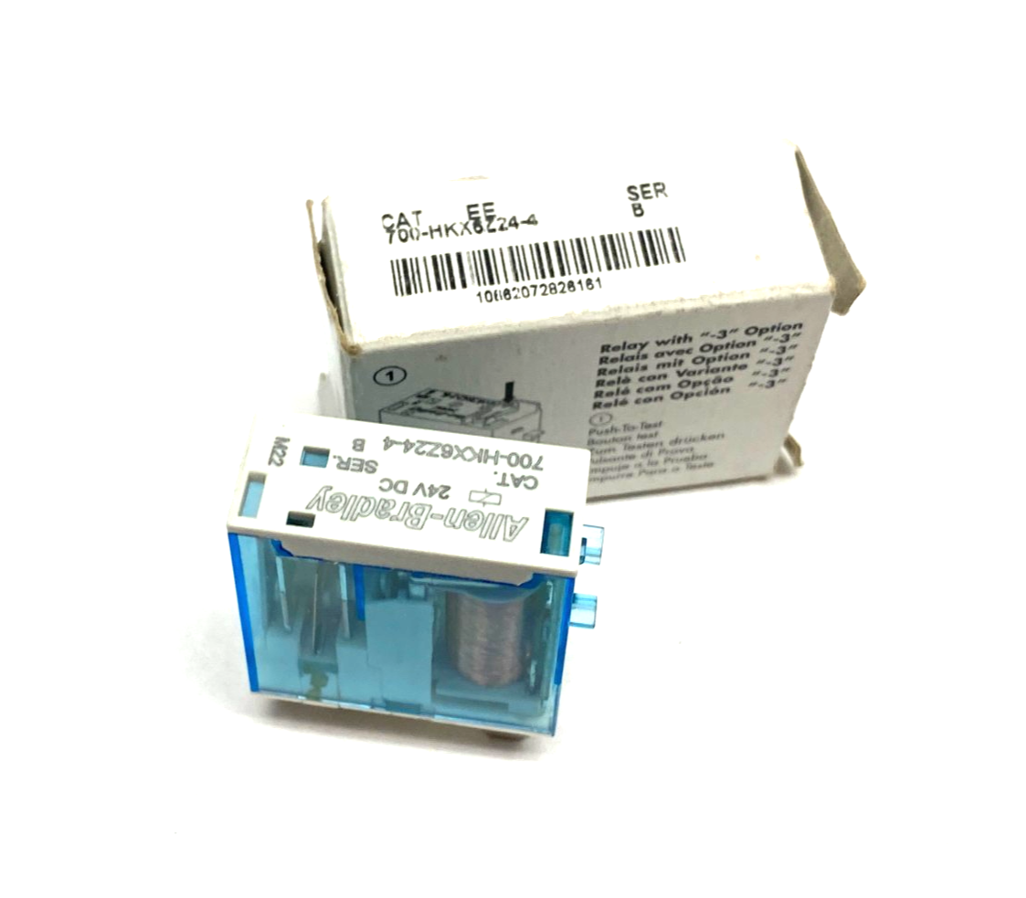 700-HKX6Z24-4 | Allen Bradley Ser. B Slim Line Relay 1-Change Over Contact - New – Open box - Maverick Industrial Sales