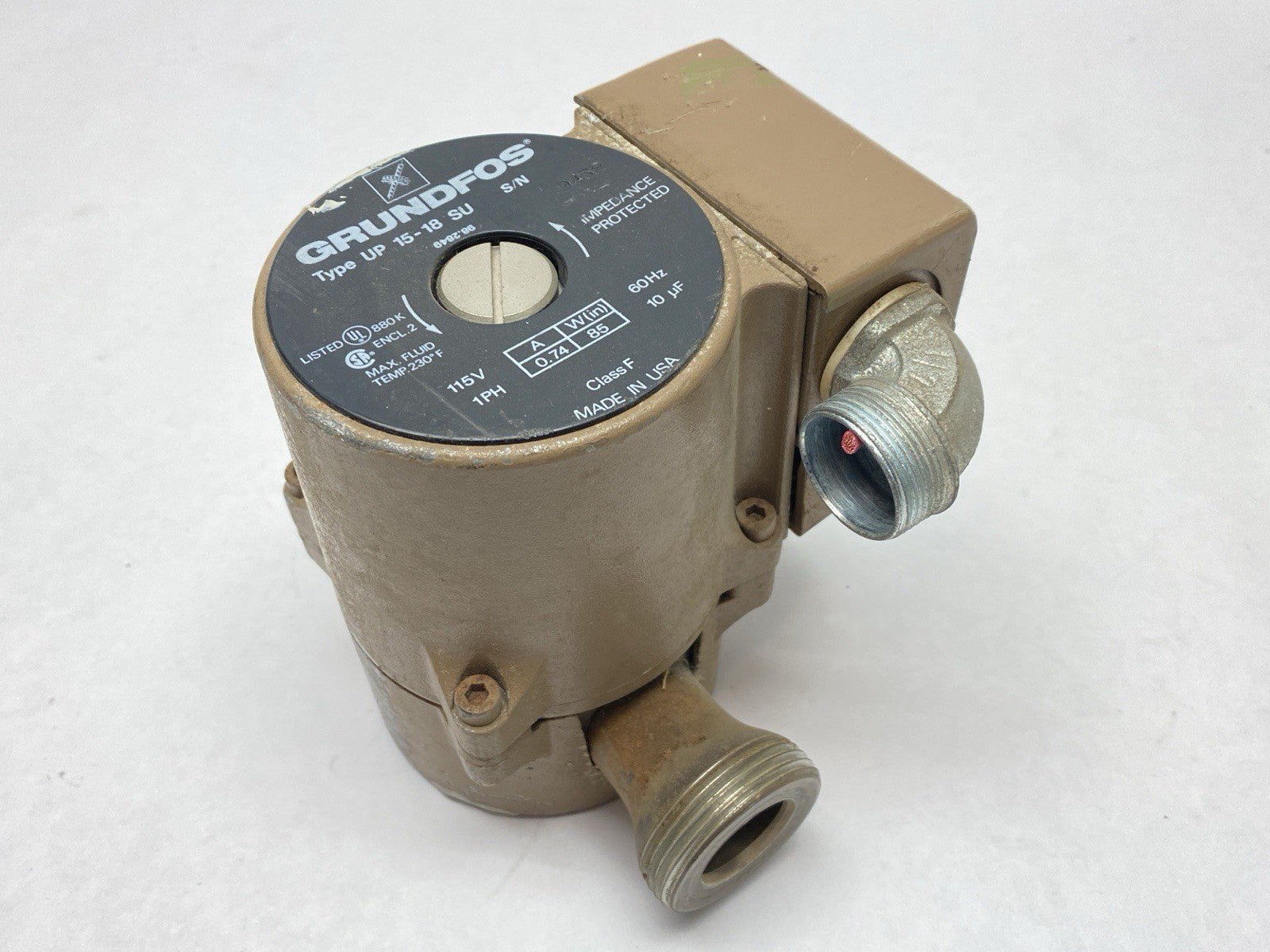 UP15-18SU | Grundfos Under Floor Heating System Circulator Pump 59896127 - For parts or not working - Maverick Industrial Sales