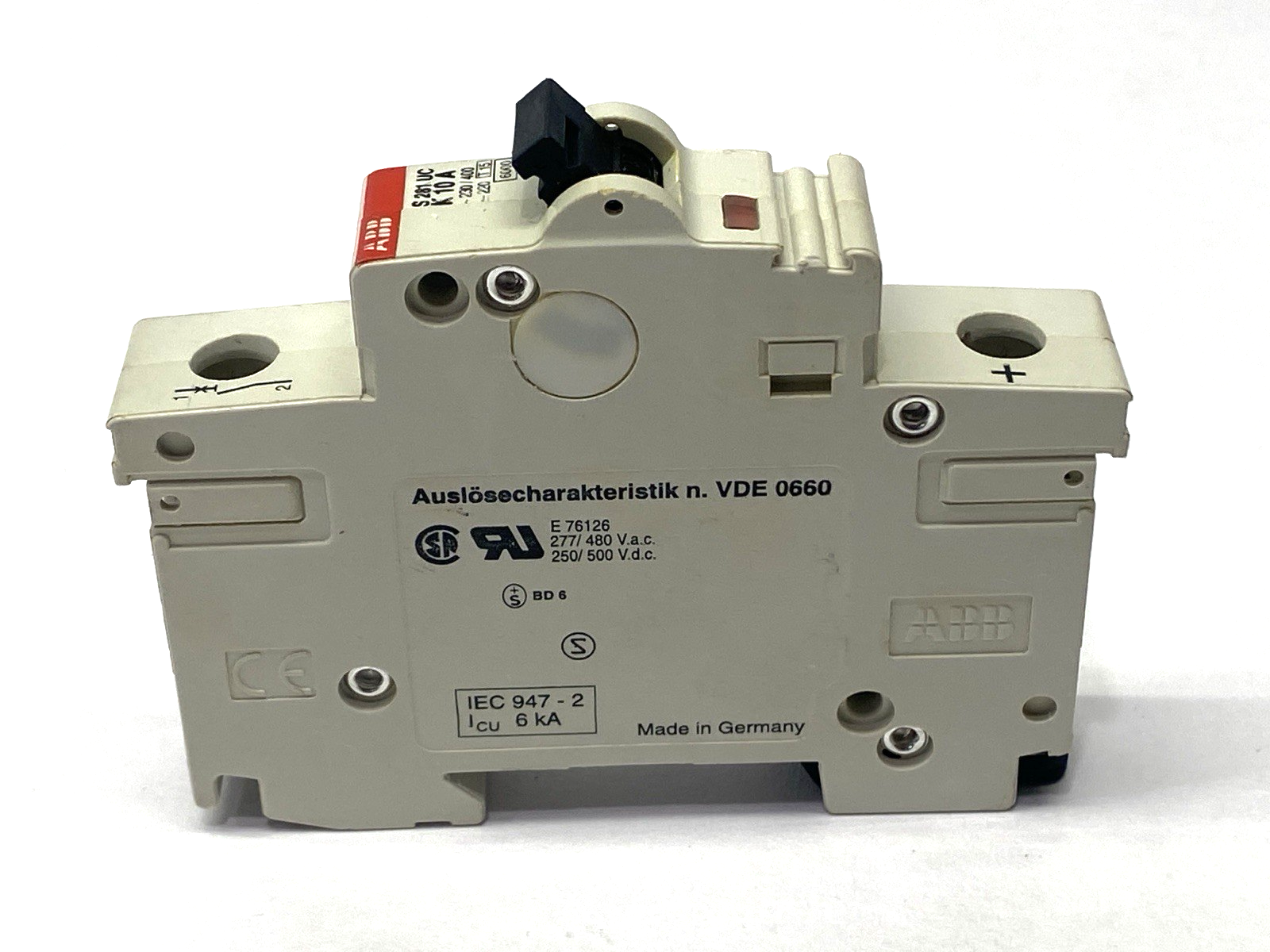 ABB S281UC-K10A Circuit Breaker 1-Pole - Maverick Industrial Sales