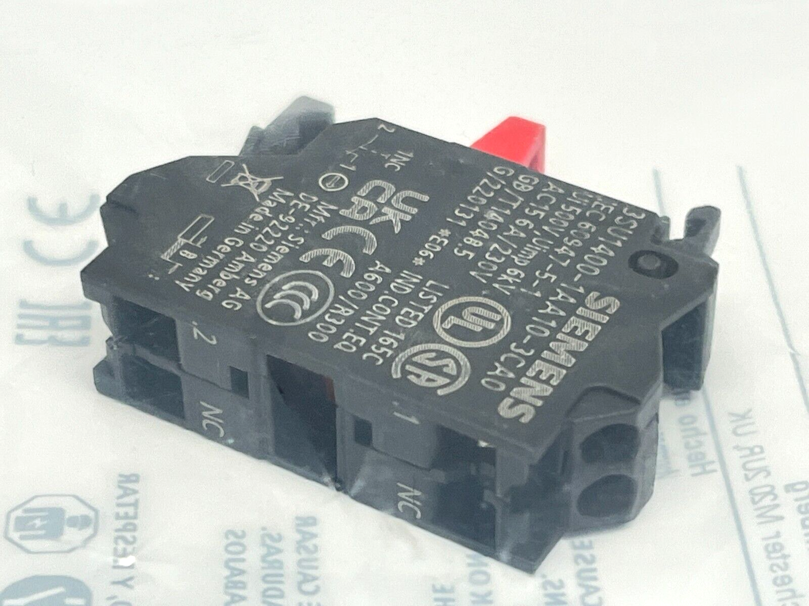 3SU1400-1AA10-3CA0 | Siemens Contact Module - New - Maverick Industrial Sales