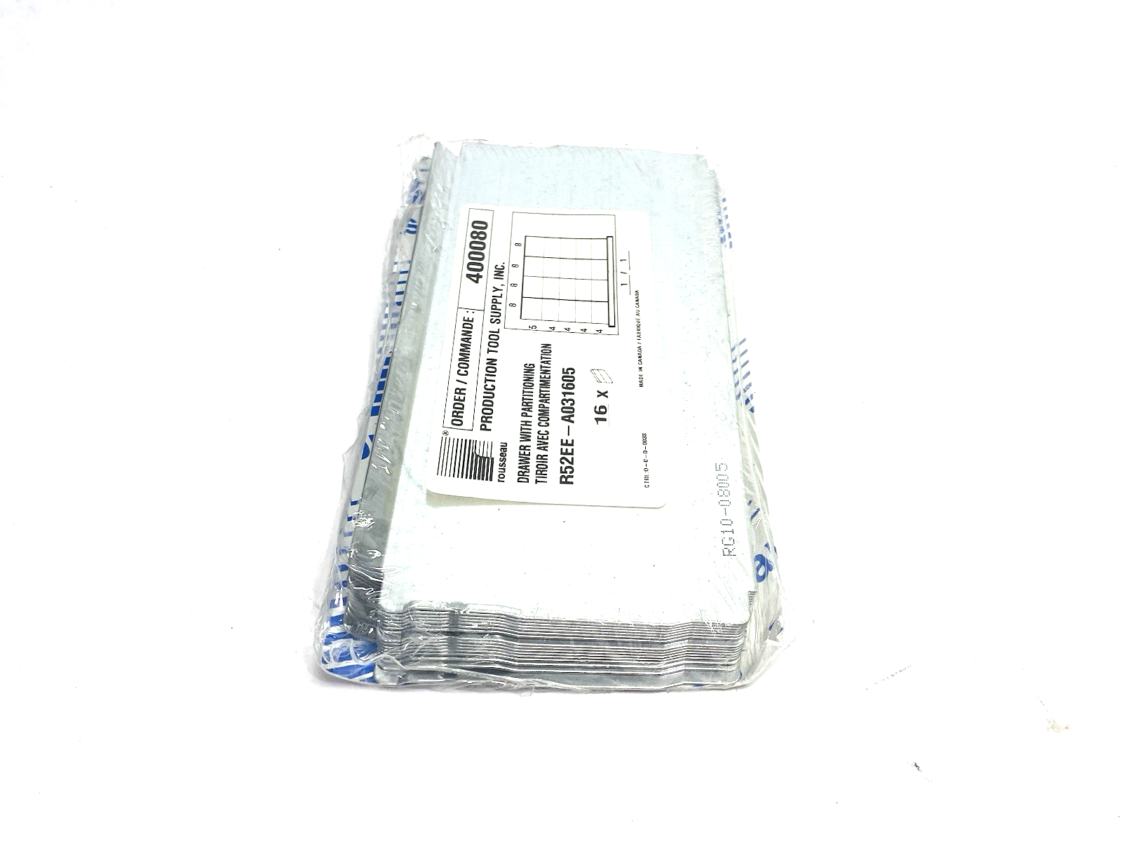Rousseau R52EE-A031605 Drawer Partitioning PACK OF 16 - Maverick Industrial Sales