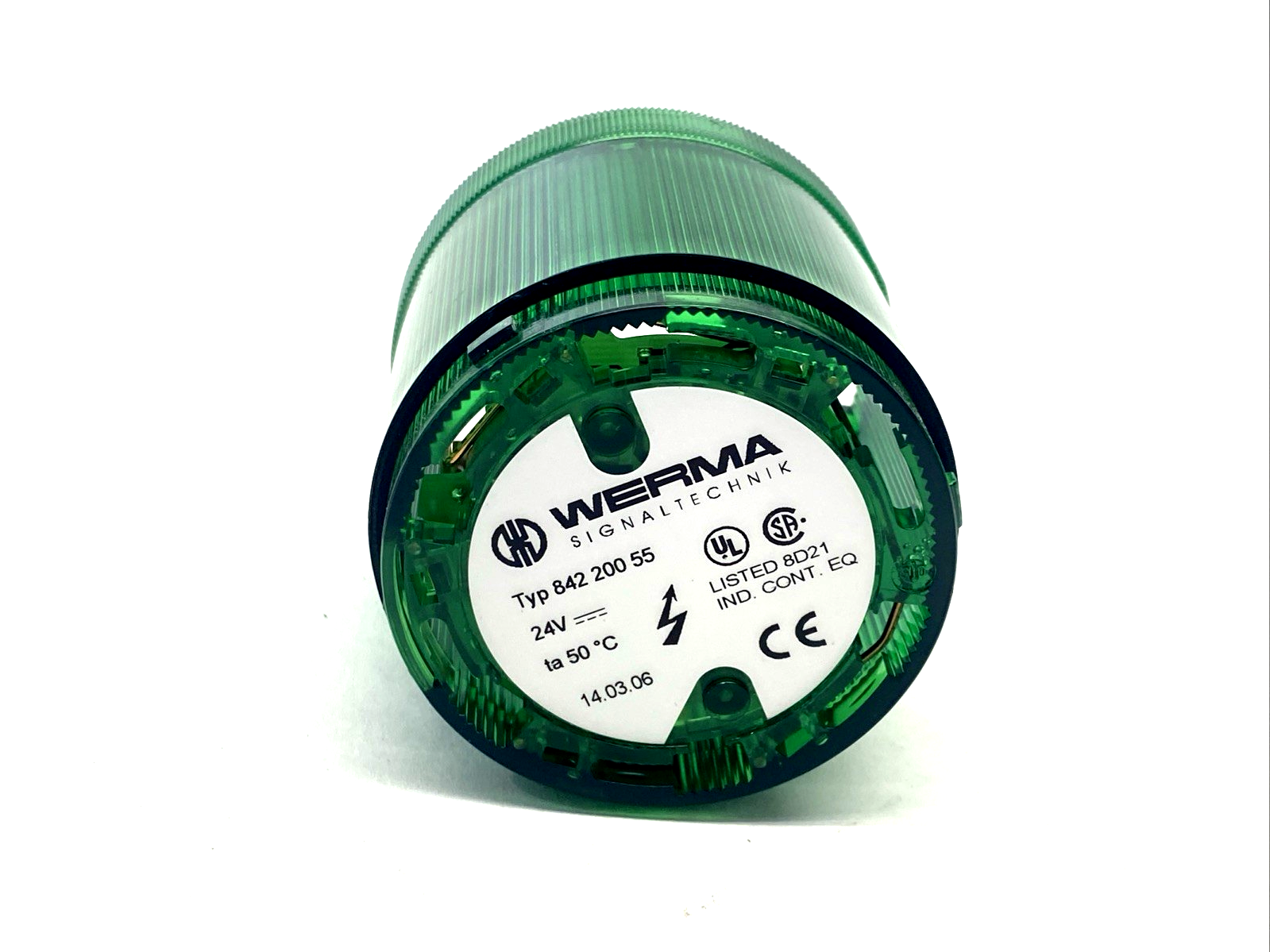 Werma 84220055 Tower/Stack Light Module, Flashing Green, 24VDC - Maverick Industrial Sales