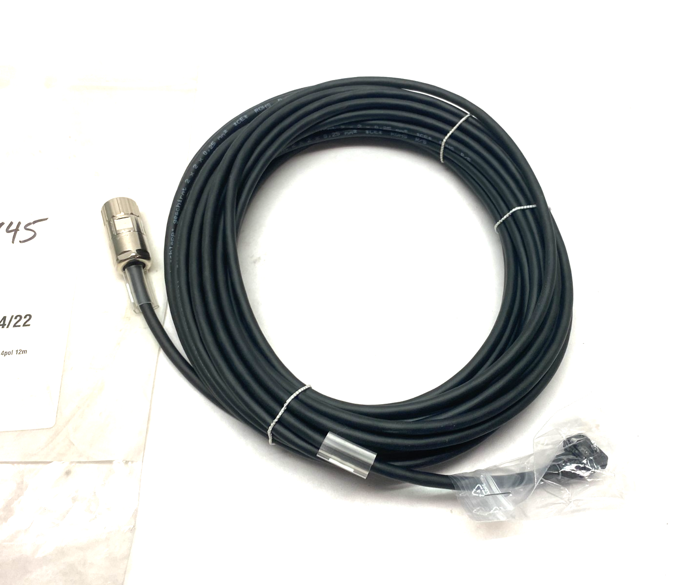 Weber 40008632 Encoder Connection Cable 4-pol 12m C30S - Maverick Industrial Sales