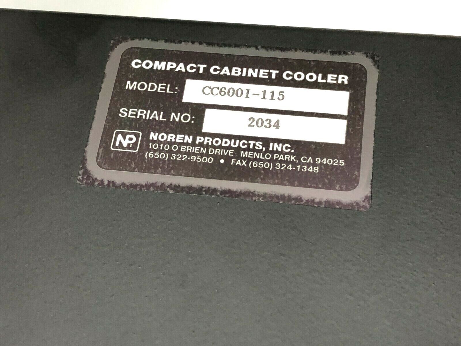 Noren CC600I-115 Compact Cabinet Cooler - Maverick Industrial Sales