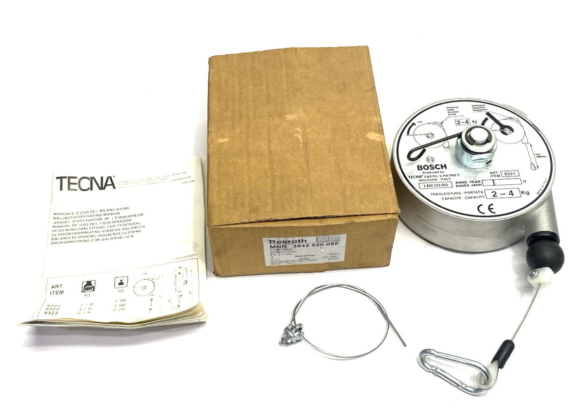 Bosch Rexroth 3842520055 Load Bearing Spring Pull Balancer 2-4kg Capacity - Maverick Industrial Sales