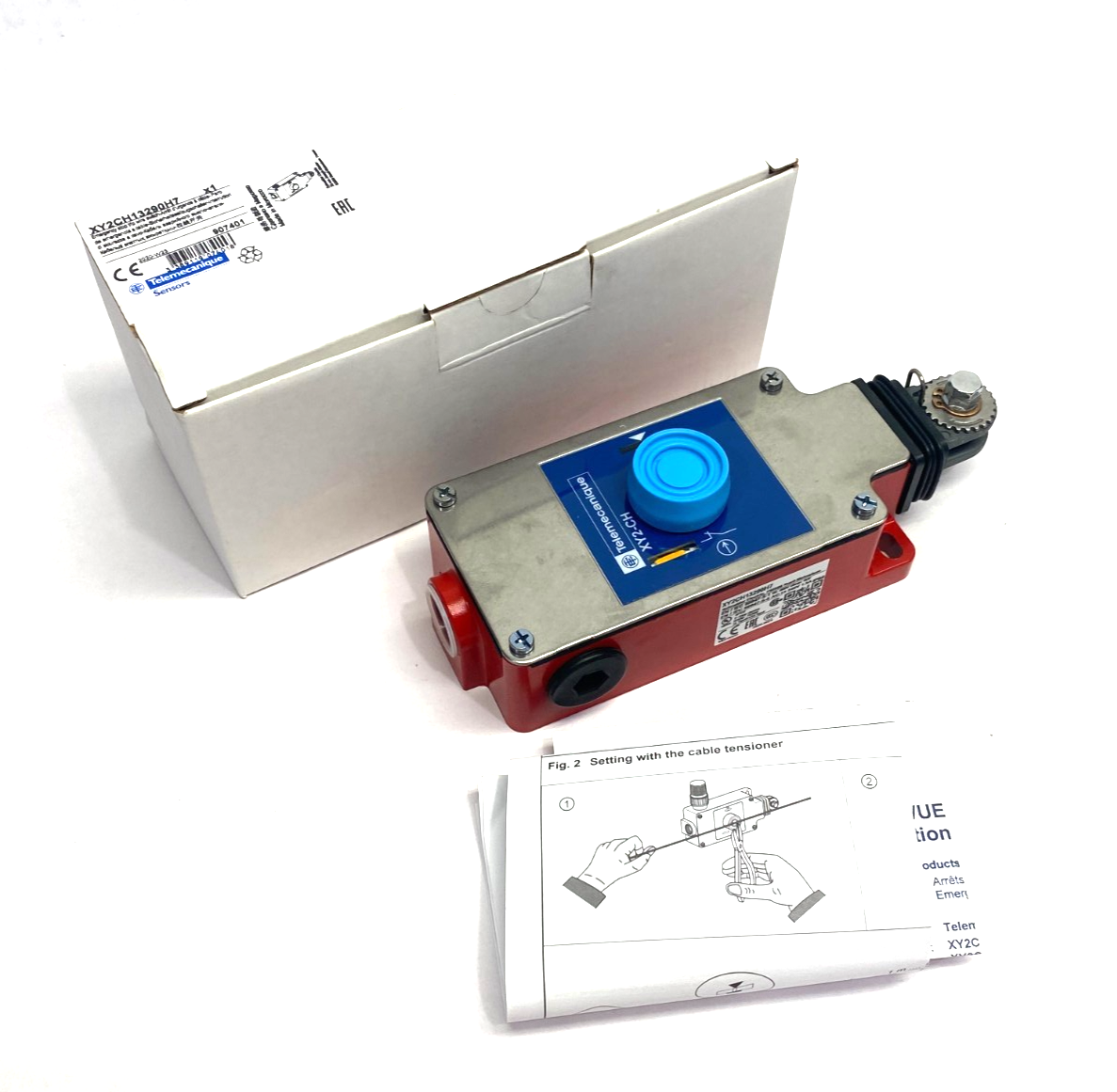 Telemecanique XY2CH13290H7 Latching Emergency Stop Trip Wire Switch 907401 - Maverick Industrial Sales