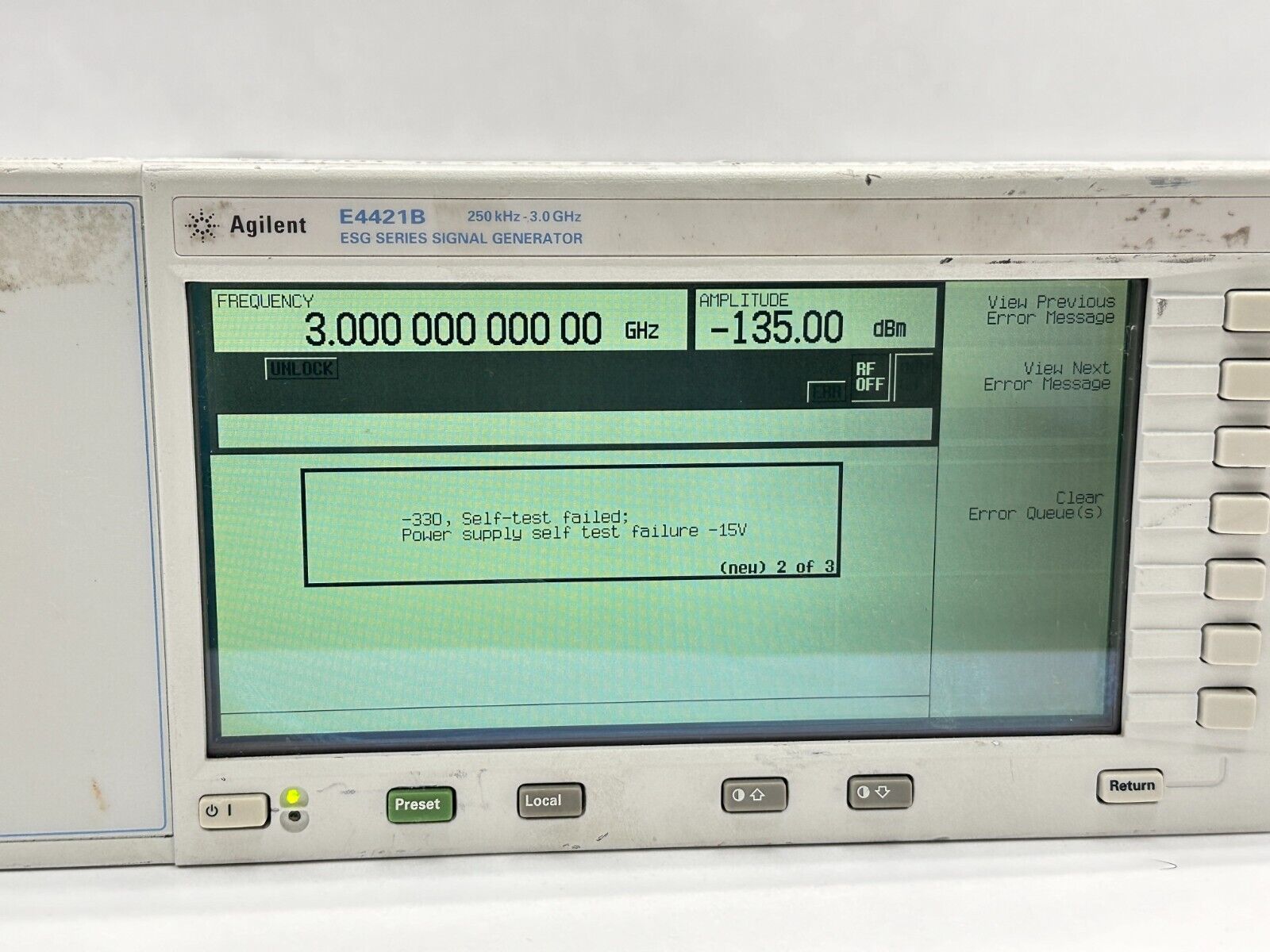 Agilent E4421B ESG Series Signal Generator 250kHz-3.0GHz - Maverick Industrial Sales
