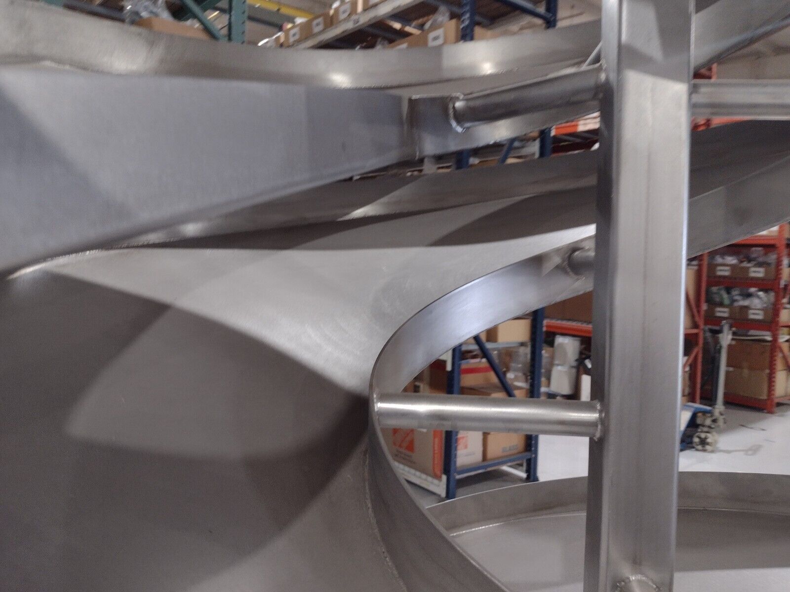 Parts Material Feeding Double Slide Chute Feed Ramps 105" H 11" W,  LH Discharge - Maverick Industrial Sales